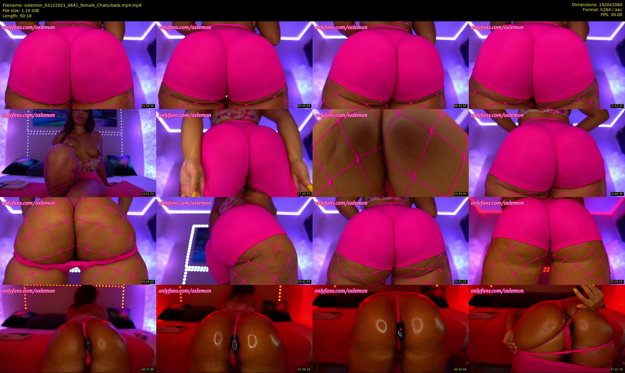 oxlemon — 51 minute Chaturbate female cam show recording, 1080p, Dec 3, 2021