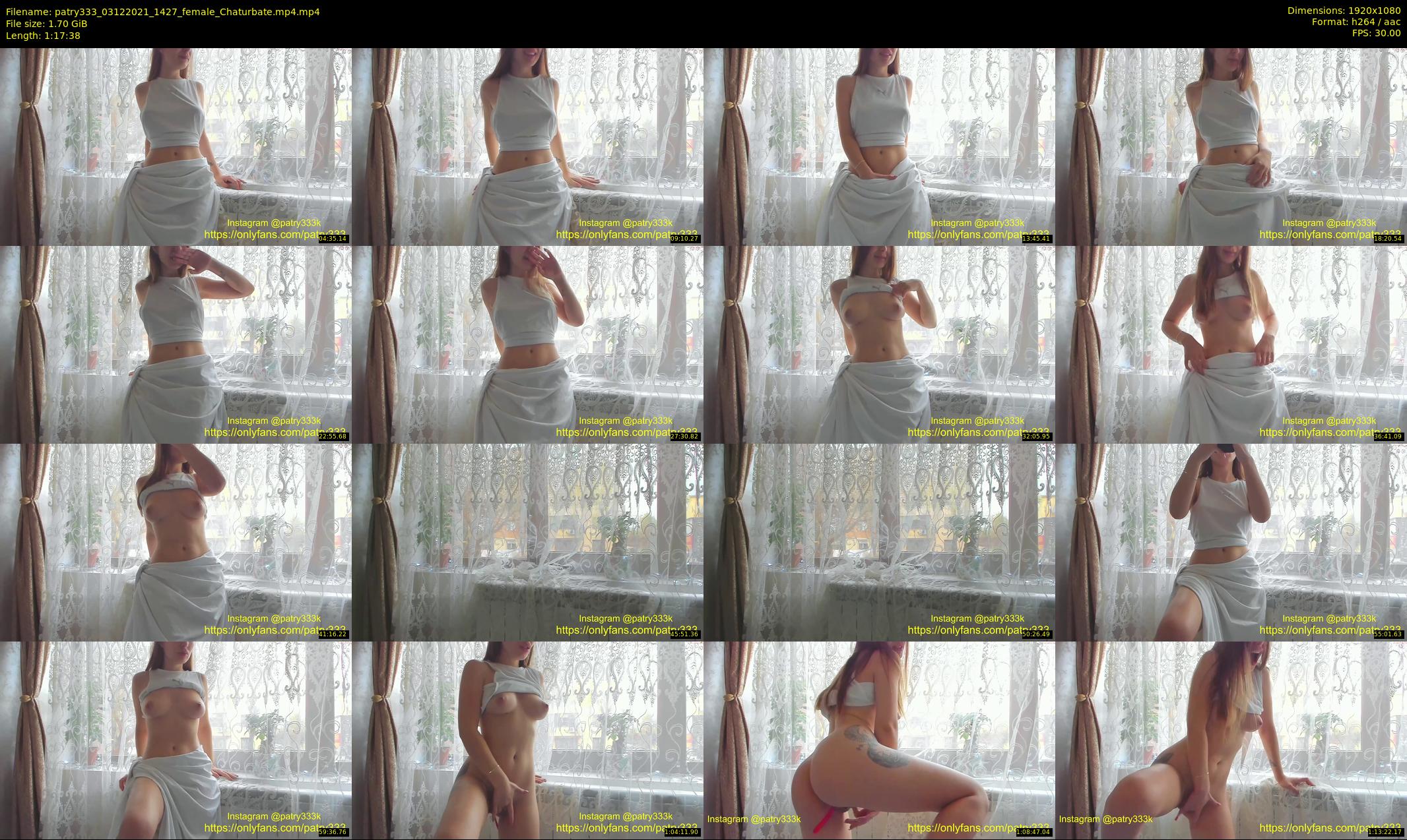 patry333 — 78 minute Chaturbate female cam show recording, 1080p, Dec 3, 2021