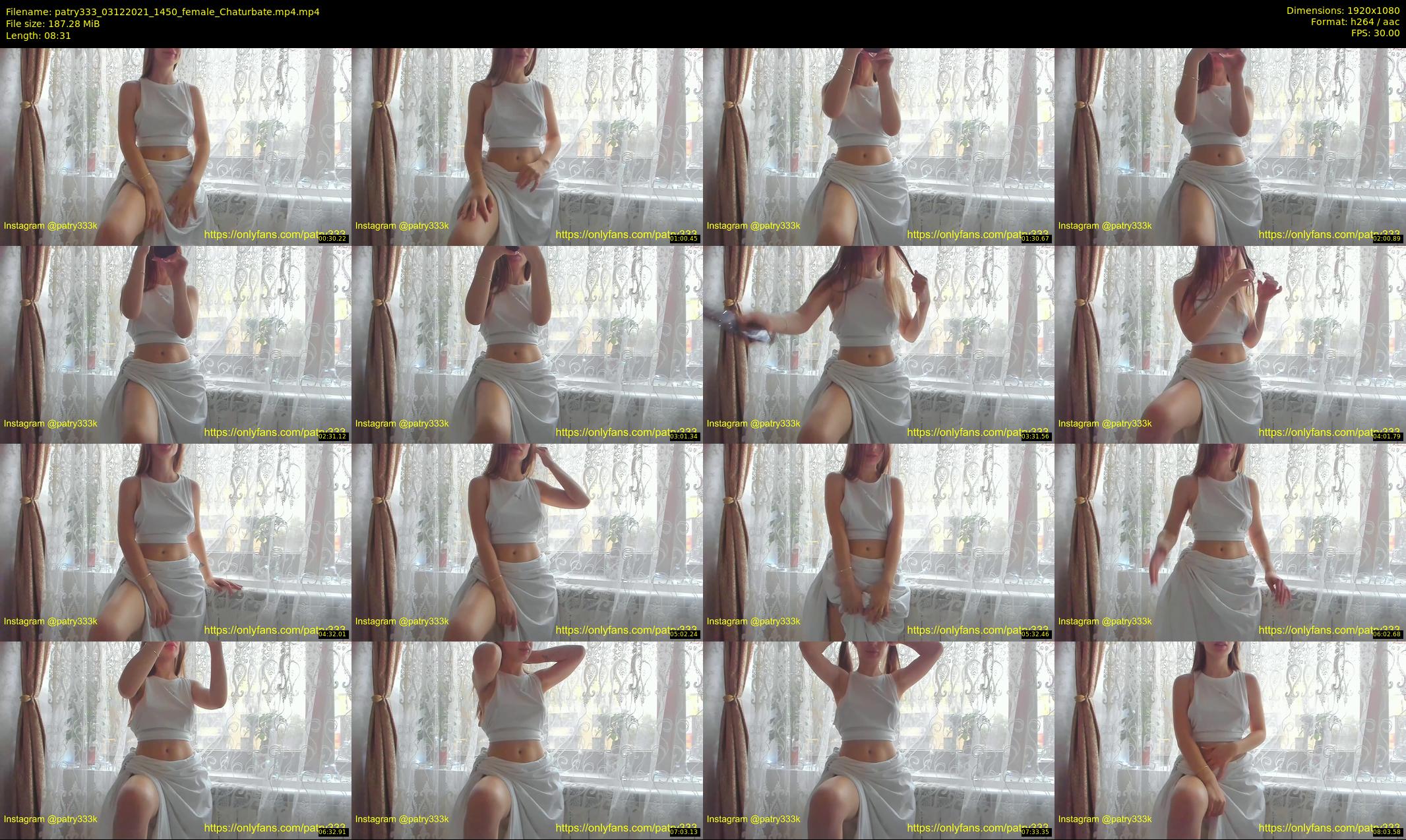 patry333 — 9 minute Chaturbate female cam show recording, 1080p, Dec 3, 2021