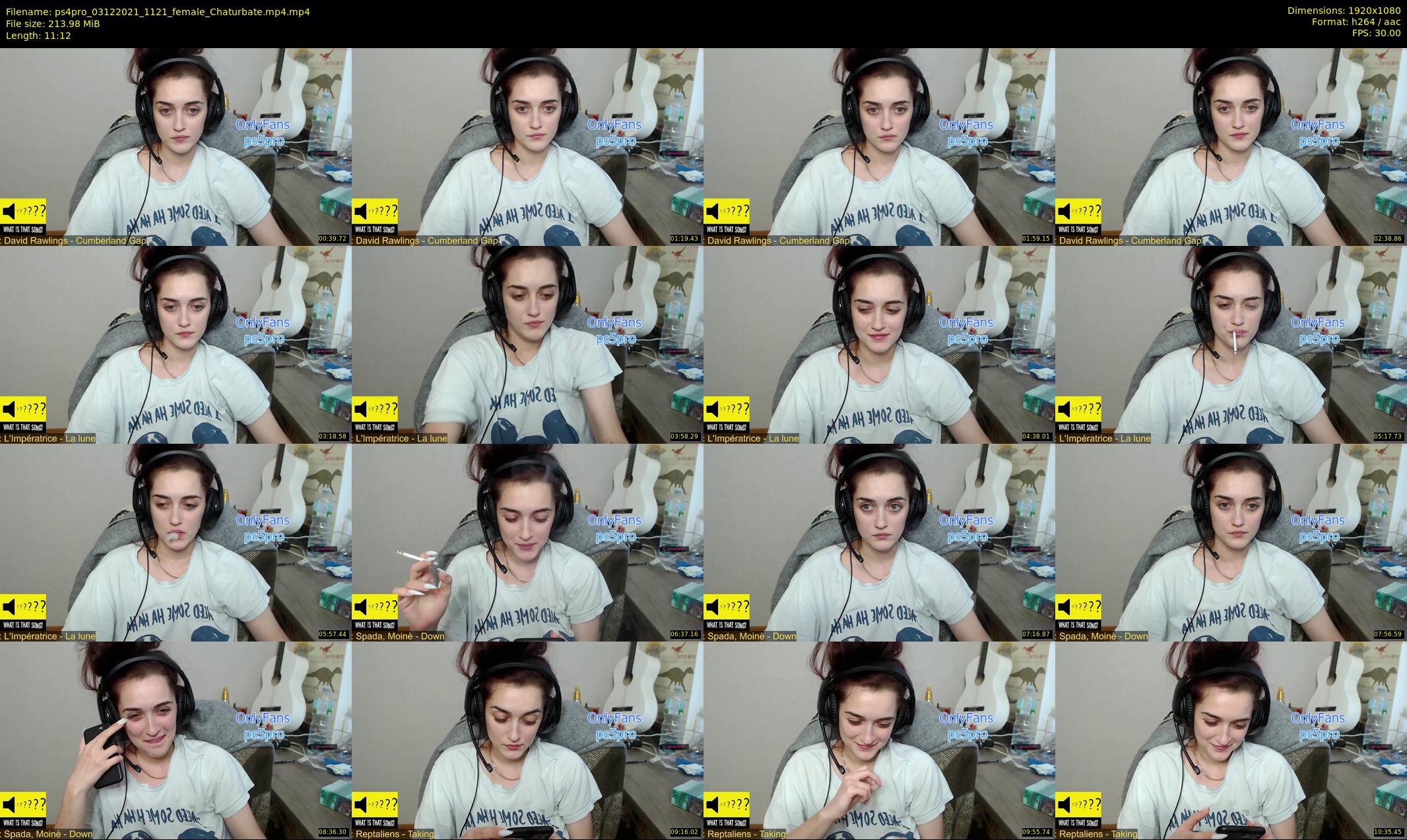 ps4pro — 12 minute Chaturbate female cam show recording, 1080p, Dec 3, 2021