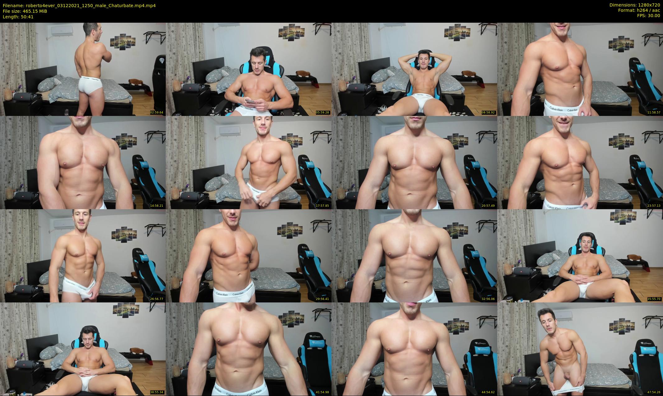 roberto4ever — 51 minute Chaturbate male cam show recording, 720p, Dec 3, 2021