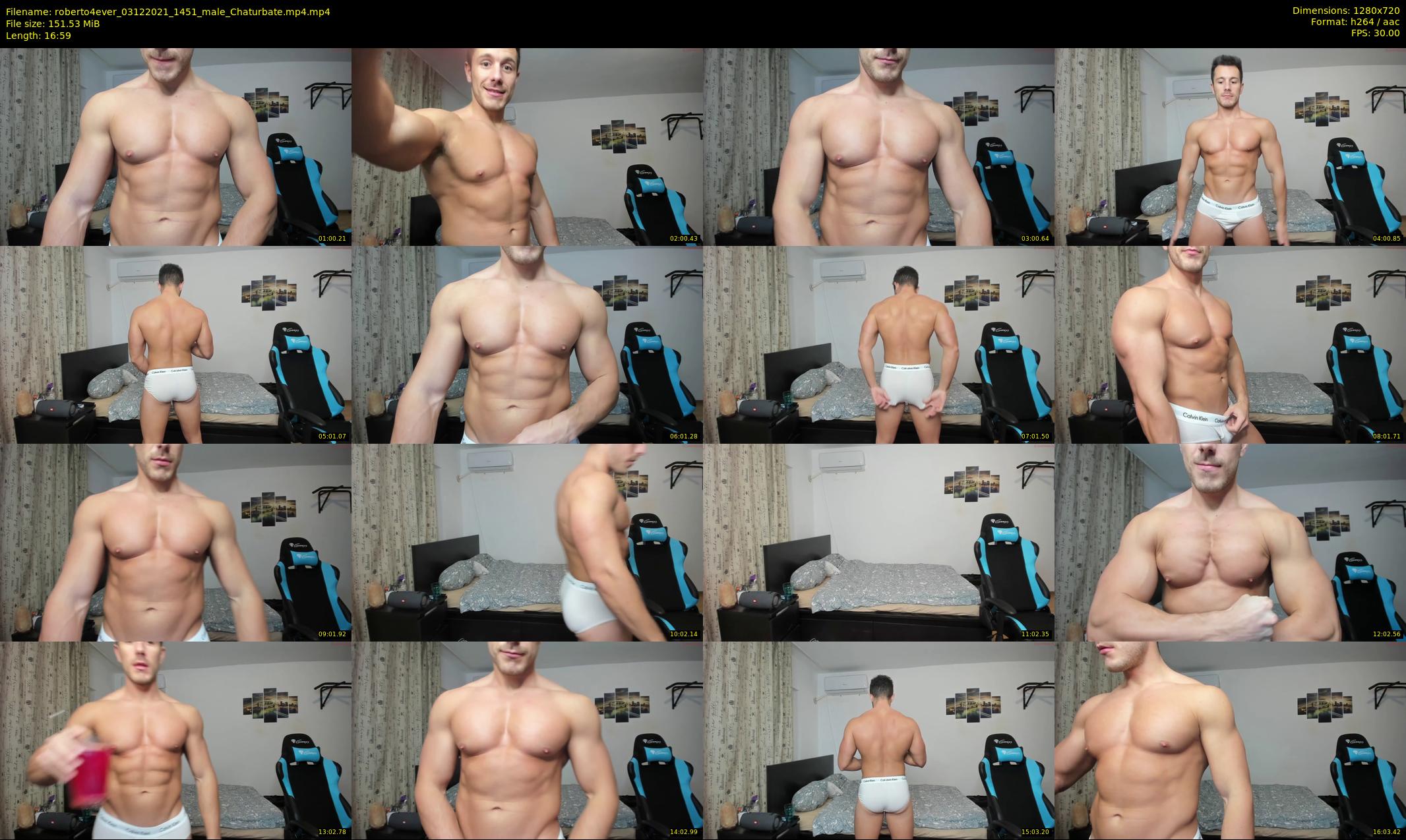 roberto4ever — 17 minute Chaturbate male cam show recording, 720p, Dec 3, 2021