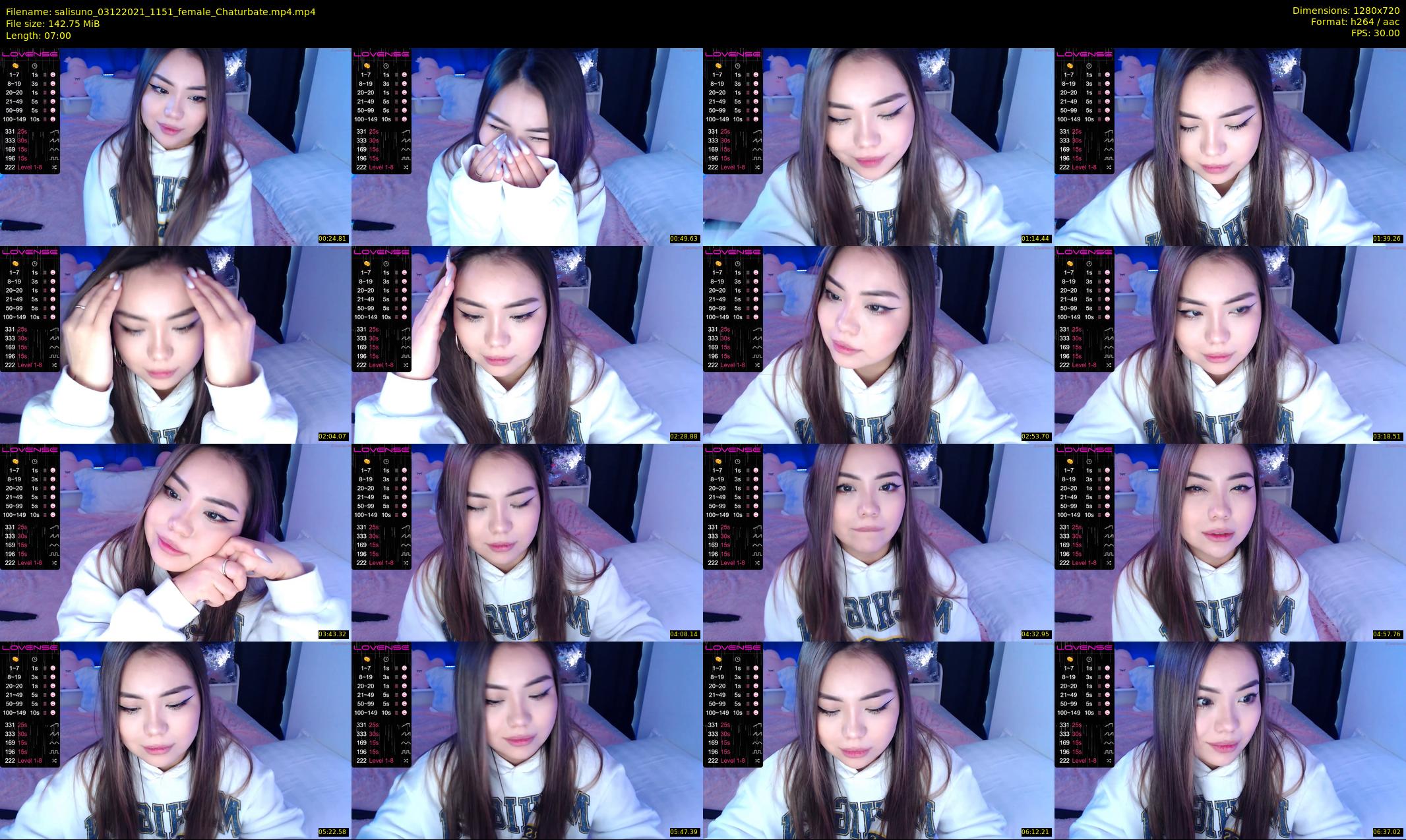 salisuno — 7 minute Chaturbate female cam show recording, 720p, Dec 3, 2021