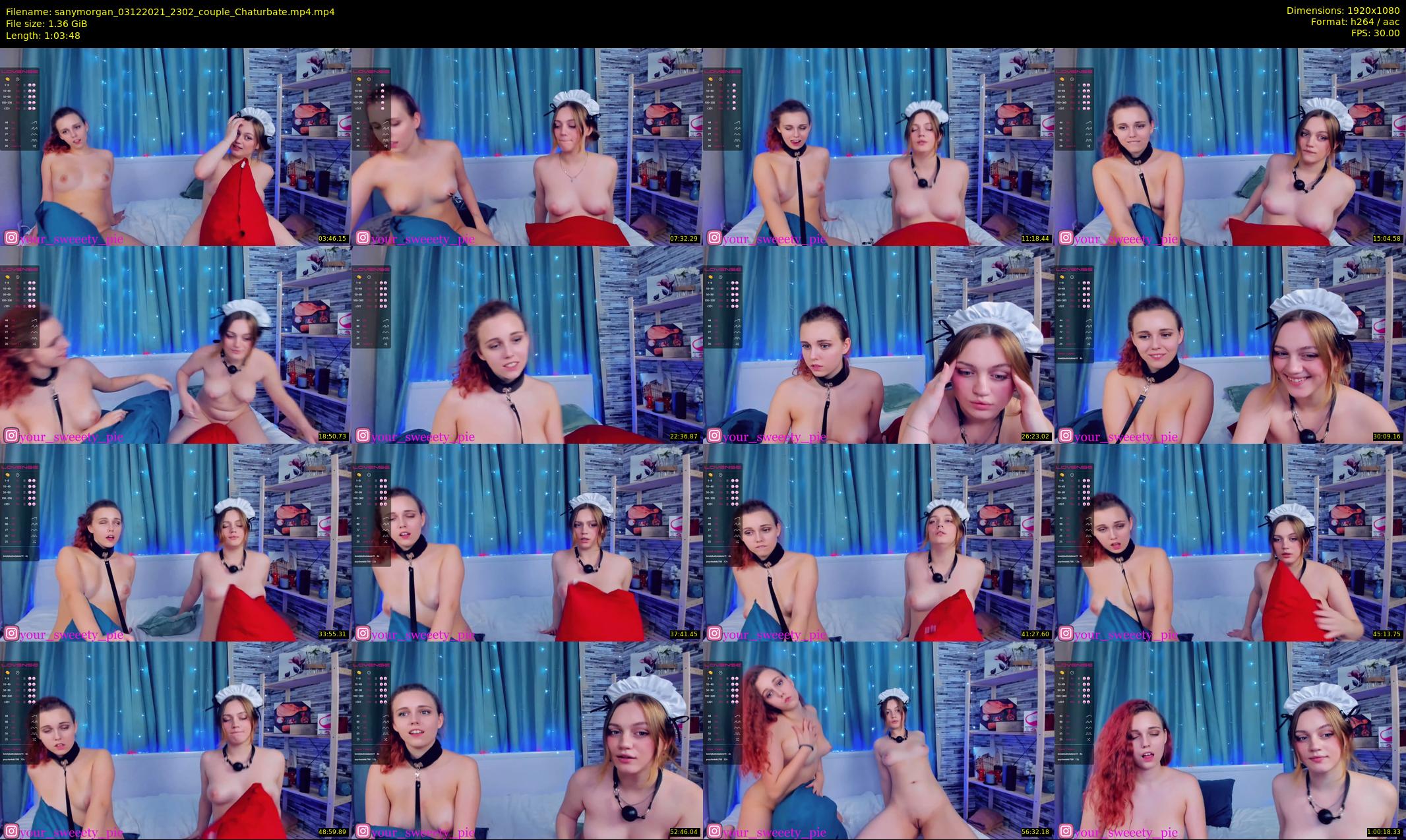 sanymorgan — 64 minute Chaturbate couple cam show recording, 1080p, Dec 3, 2021