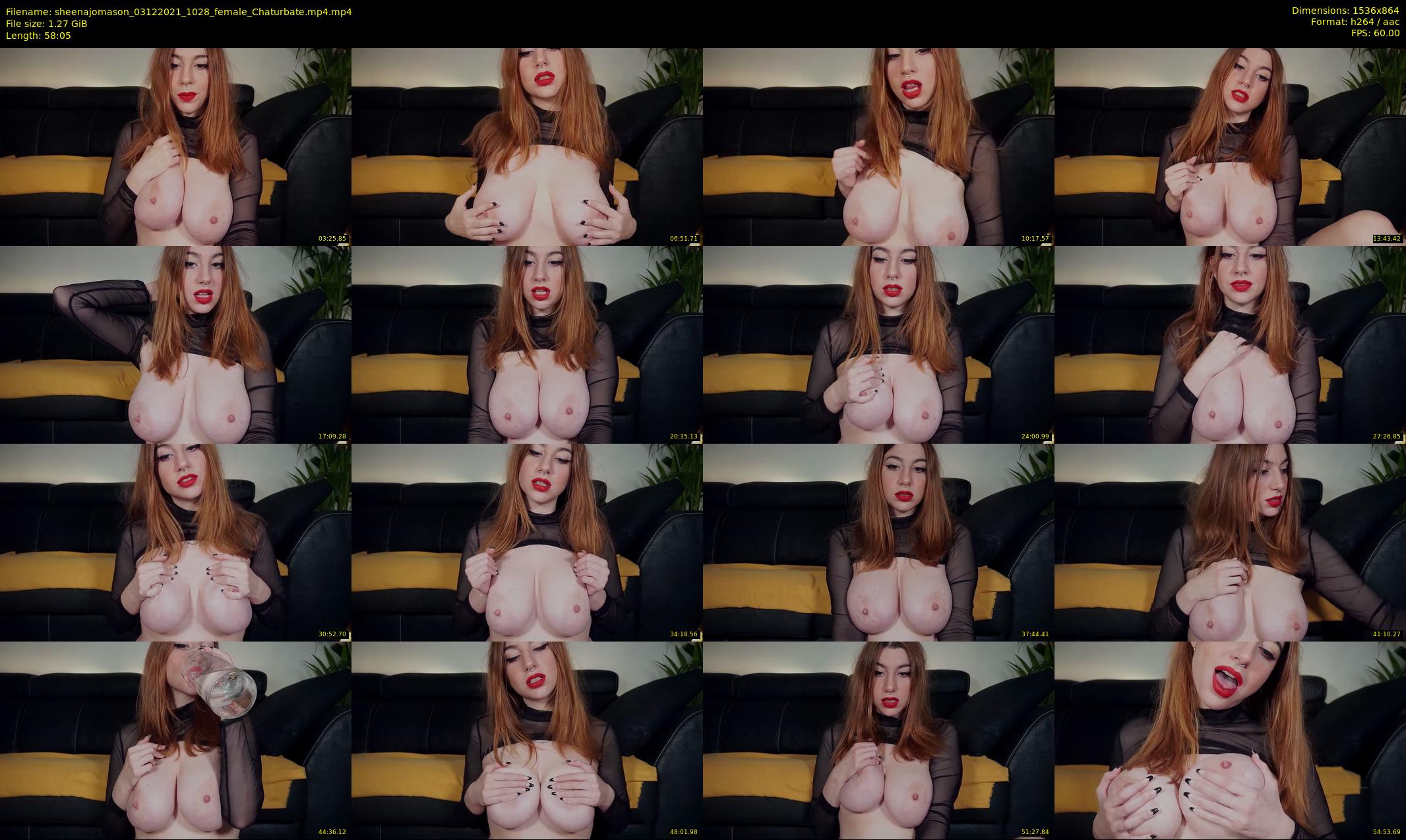 sheenajomason — 59 minute Chaturbate female cam show recording, 720p, Dec 3, 2021