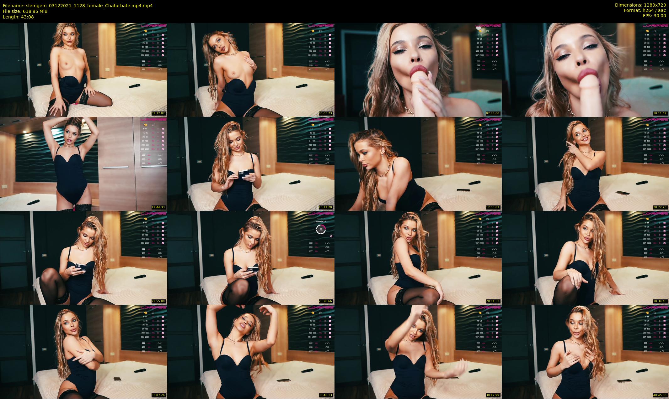 slemgem — 44 minute Chaturbate couple cam show recording, 720p, Dec 3, 2021