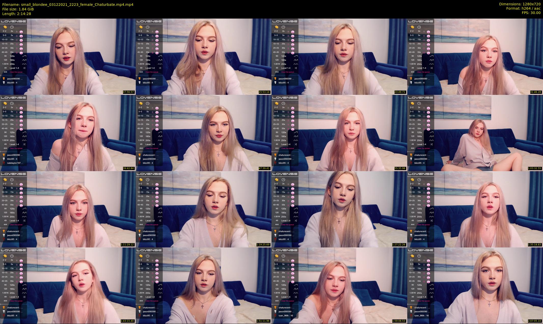 small_blondee — 135 minute Chaturbate female cam show recording, 720p, Dec 3, 2021