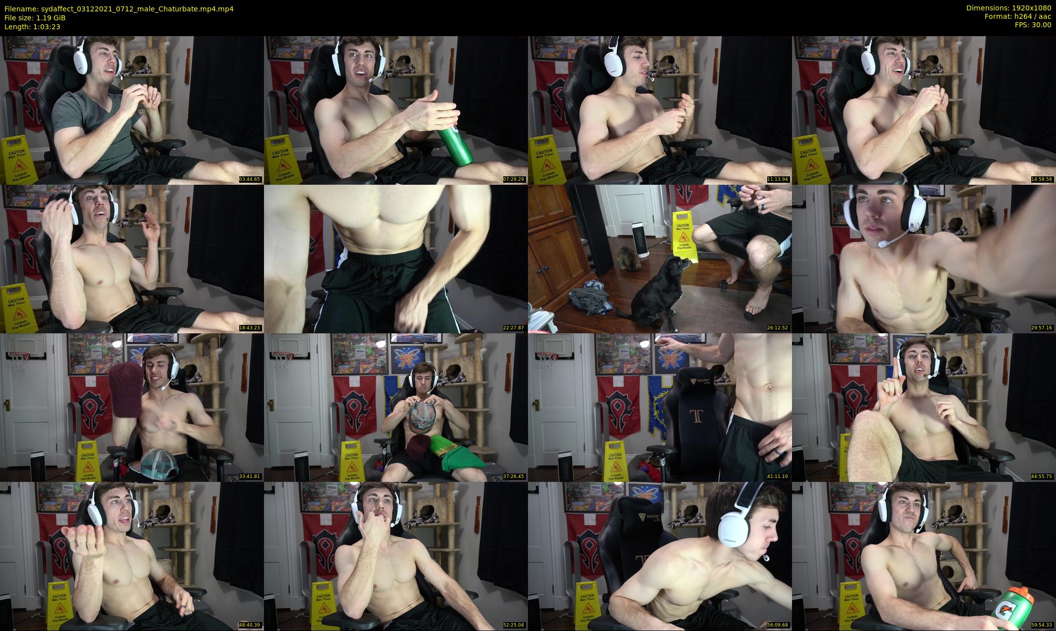 sydaffect — 64 minute Chaturbate male cam show recording, 1080p, Dec 3, 2021