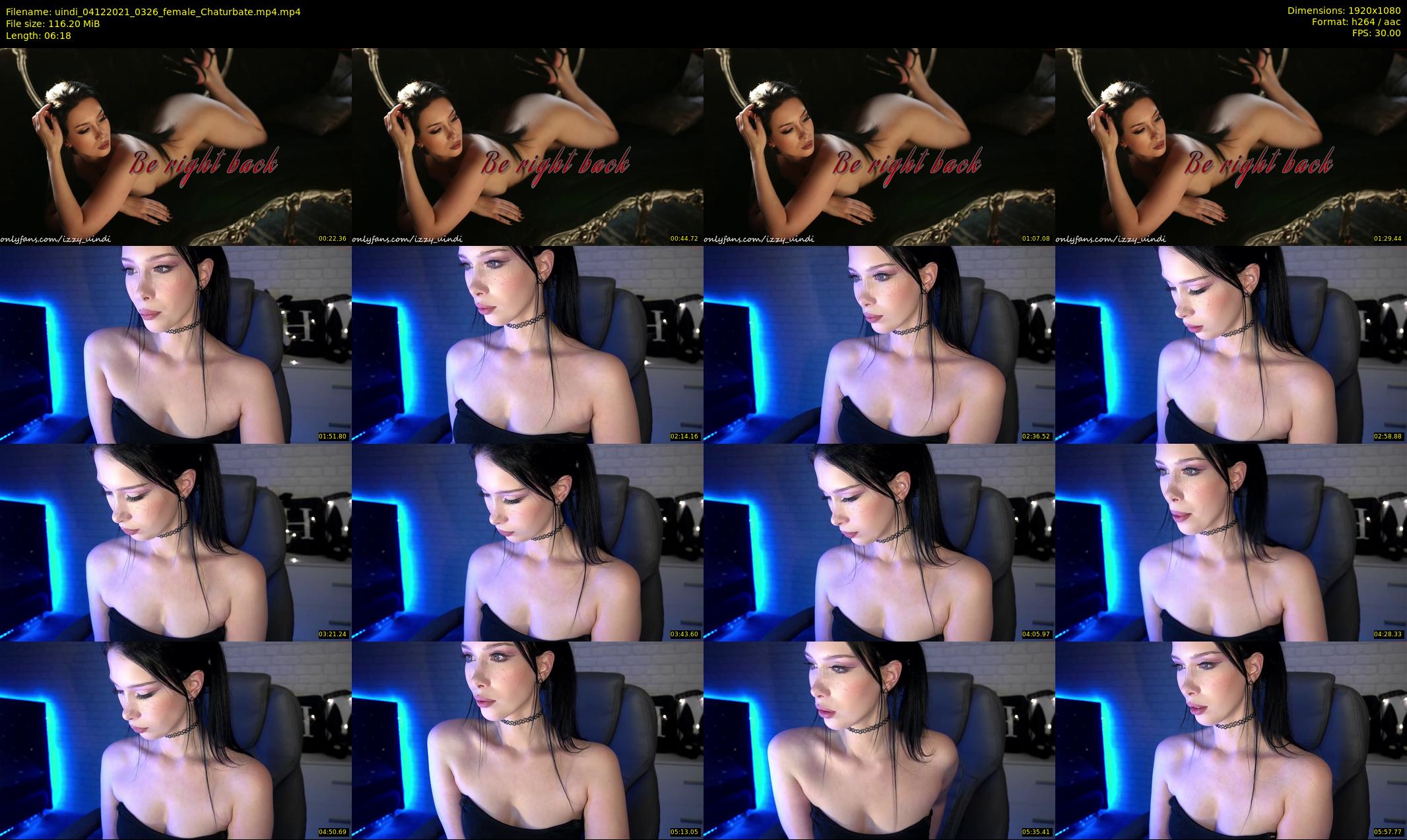 uindi — 7 minute Chaturbate female cam show recording, 1080p, Dec 4, 2021