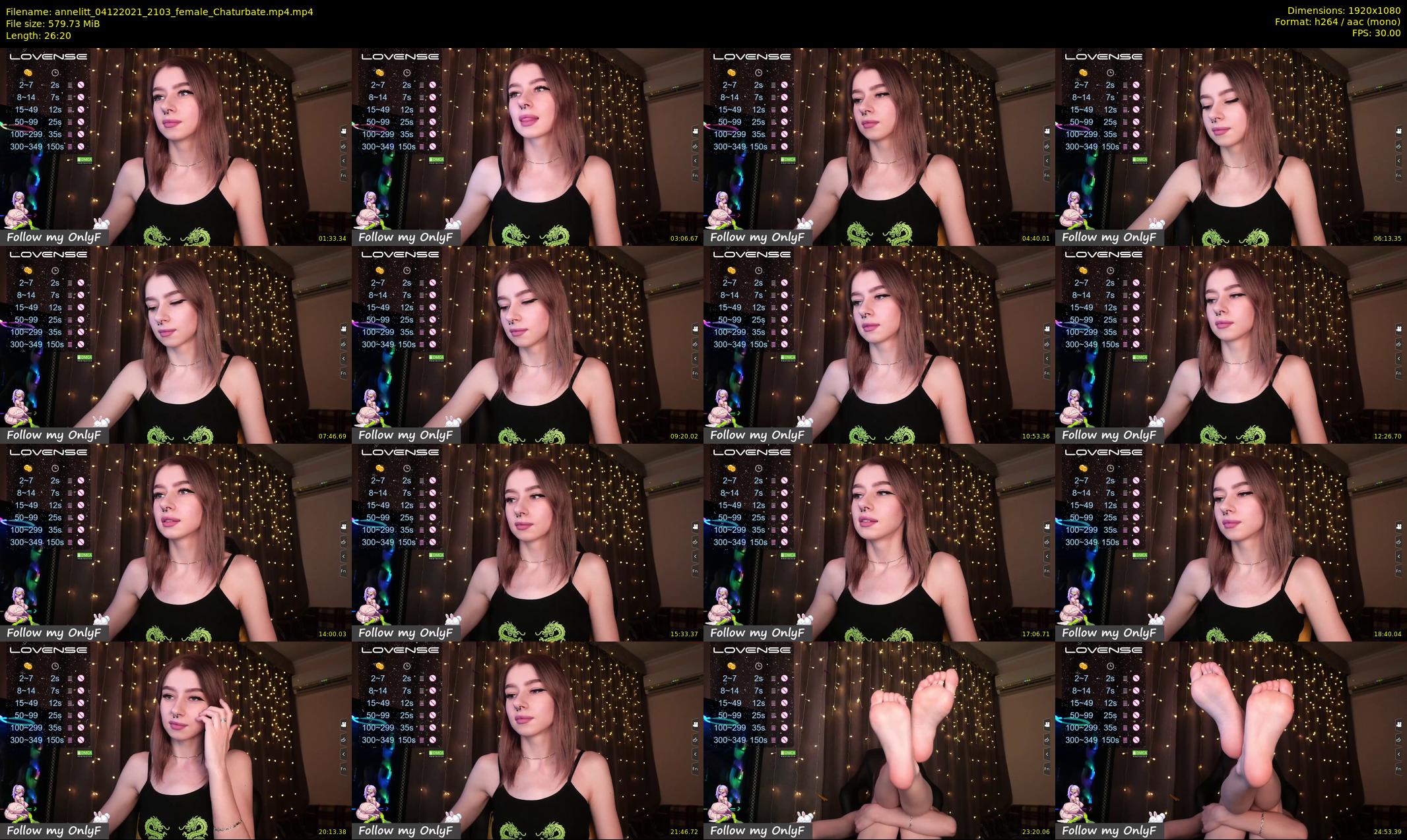 annelitt — 27 minute Chaturbate female cam show recording, 1080p, Dec 4, 2021