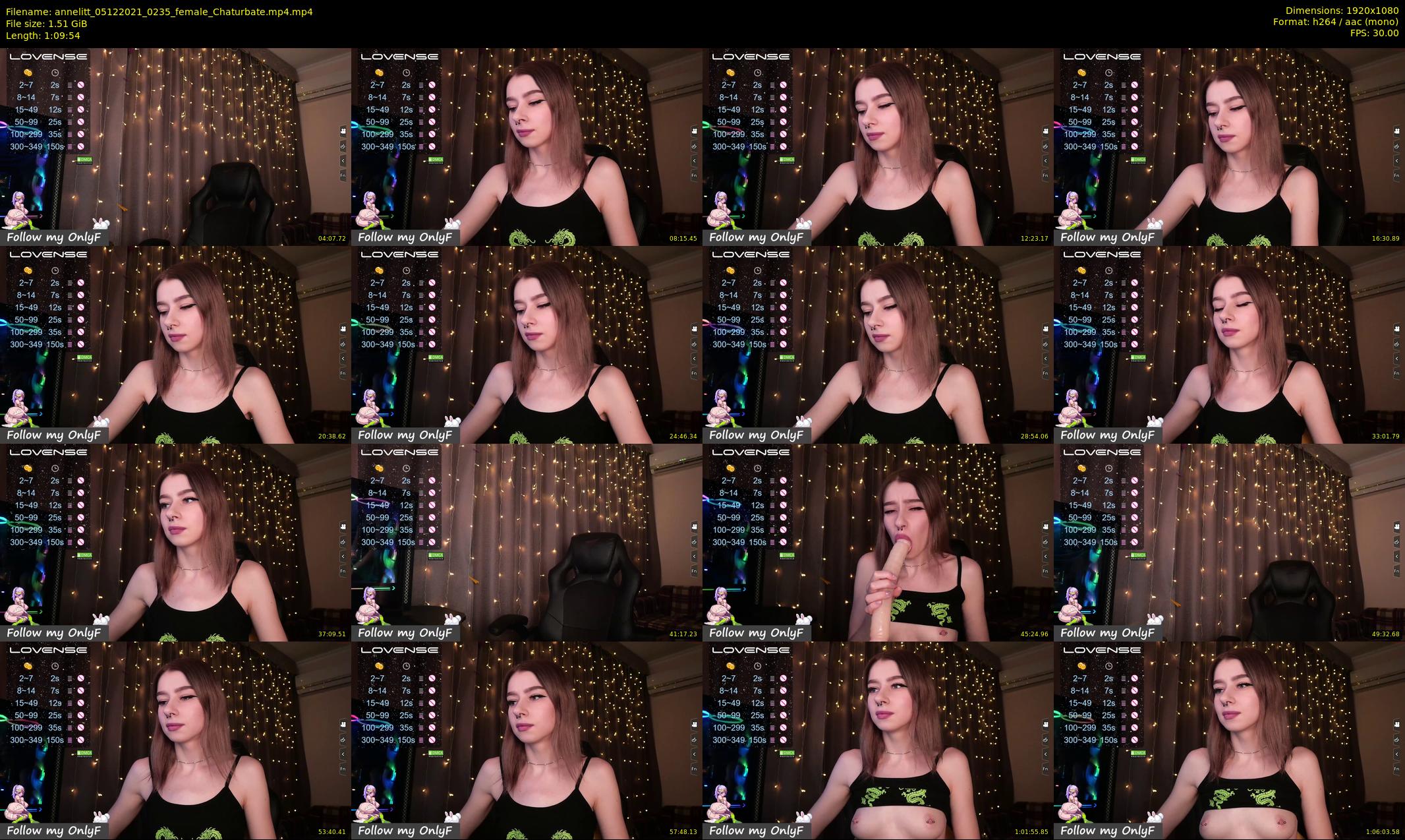 annelitt — 70 minute Chaturbate female cam show recording, 1080p, Dec 5, 2021