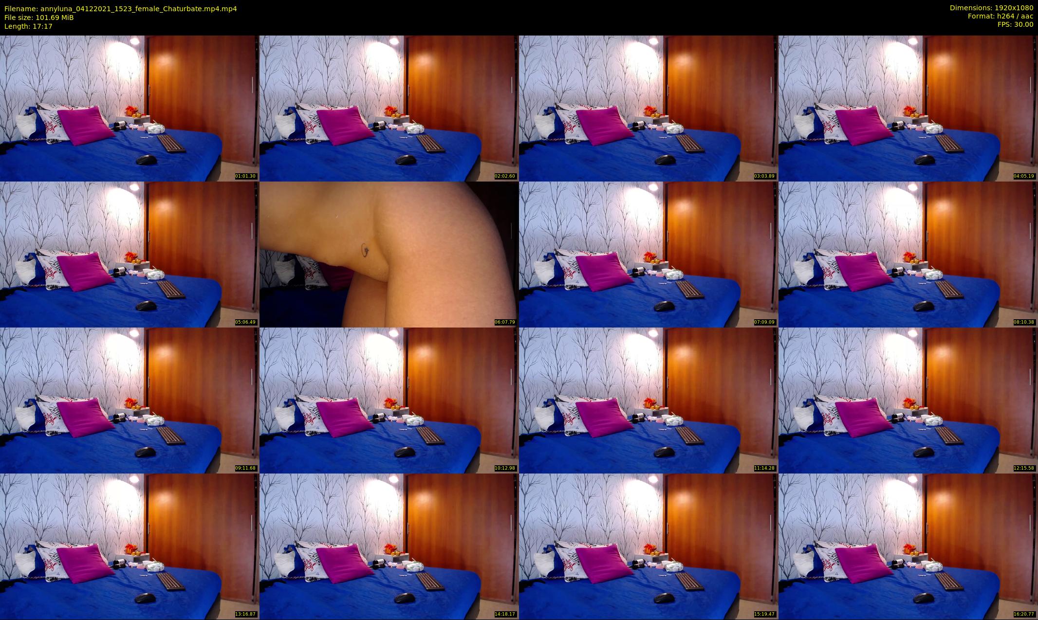 annyluna — 18 minute Chaturbate female cam show recording, 1080p, Dec 4, 2021