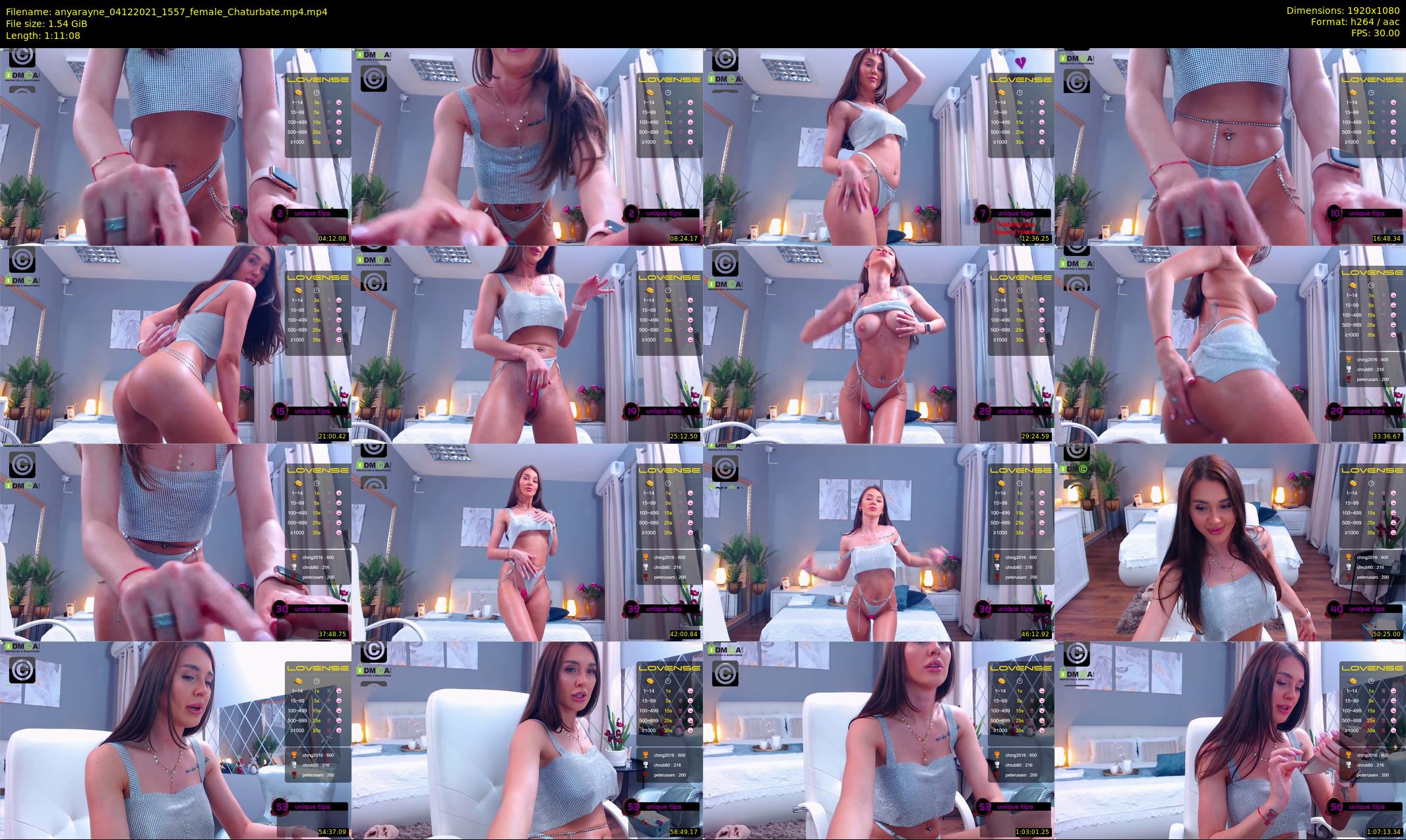 anyarayne — 72 minute Chaturbate female cam show recording, 1080p, Dec 4, 2021
