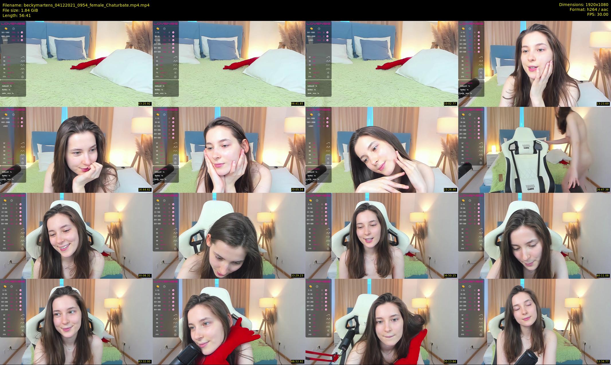 beckymartens — 57 minute Chaturbate female cam show recording, 1080p, Dec 4, 2021