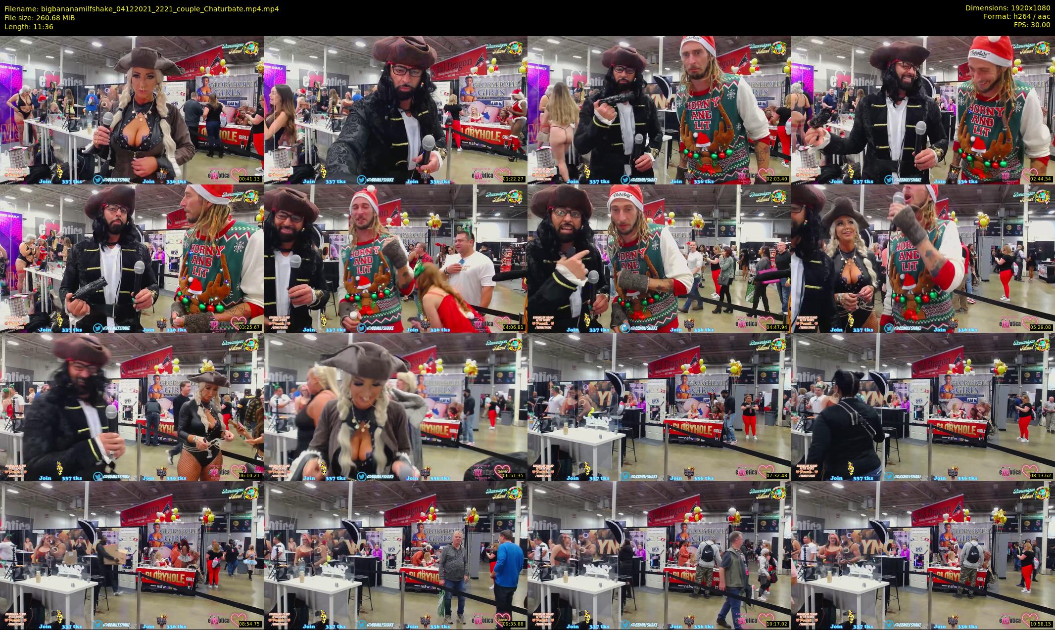 bigbananamilfshake — 12 minute Chaturbate couple cam show recording, 1080p, Dec 4, 2021