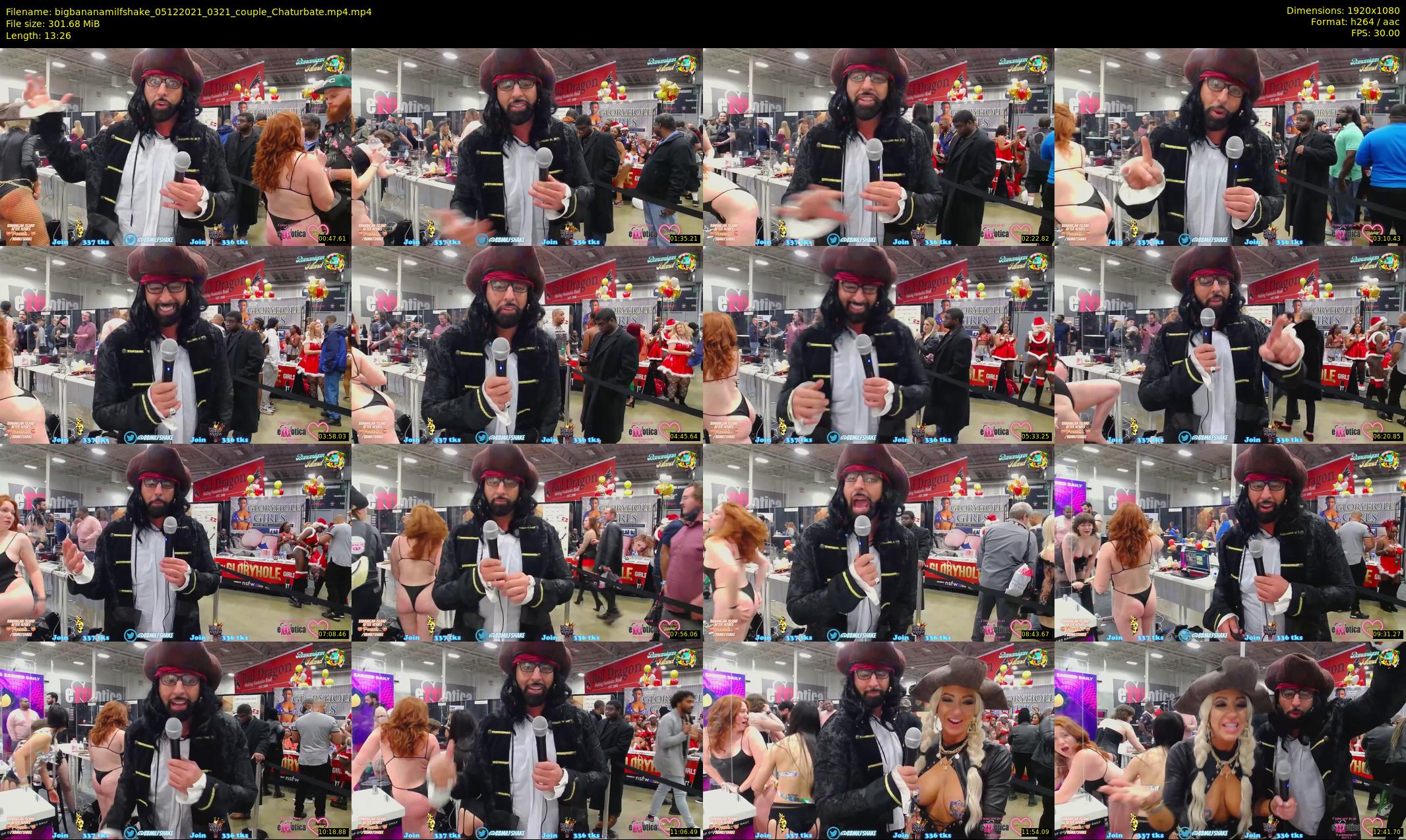 bigbananamilfshake — 14 minute Chaturbate couple cam show recording, 1080p, Dec 5, 2021