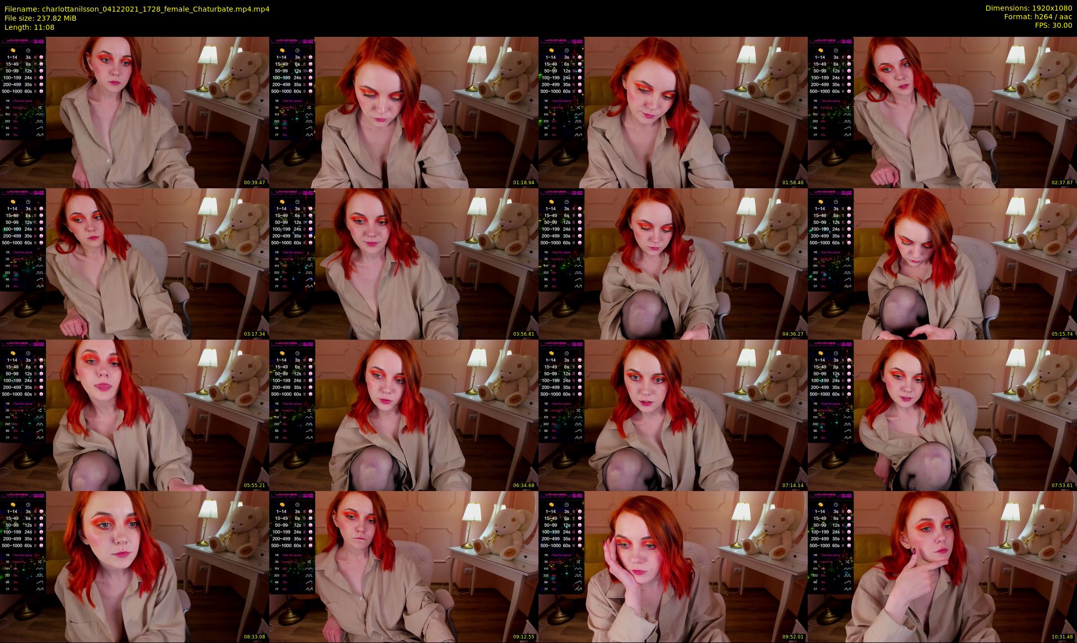 charlottanilsson — 12 minute Chaturbate female cam show recording, 1080p, Dec 4, 2021