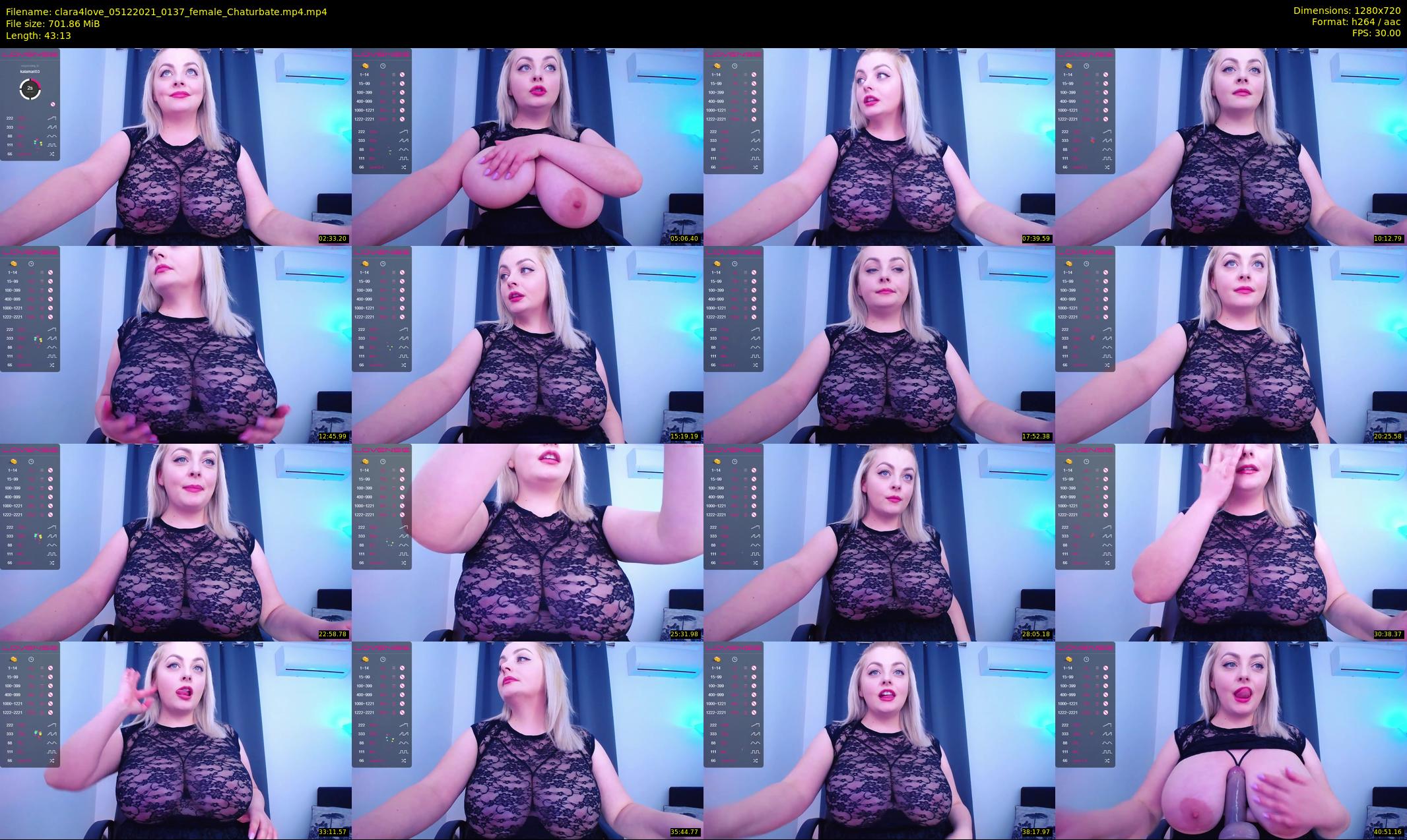 clara4love — 44 minute Chaturbate female cam show recording, 720p, Dec 5, 2021