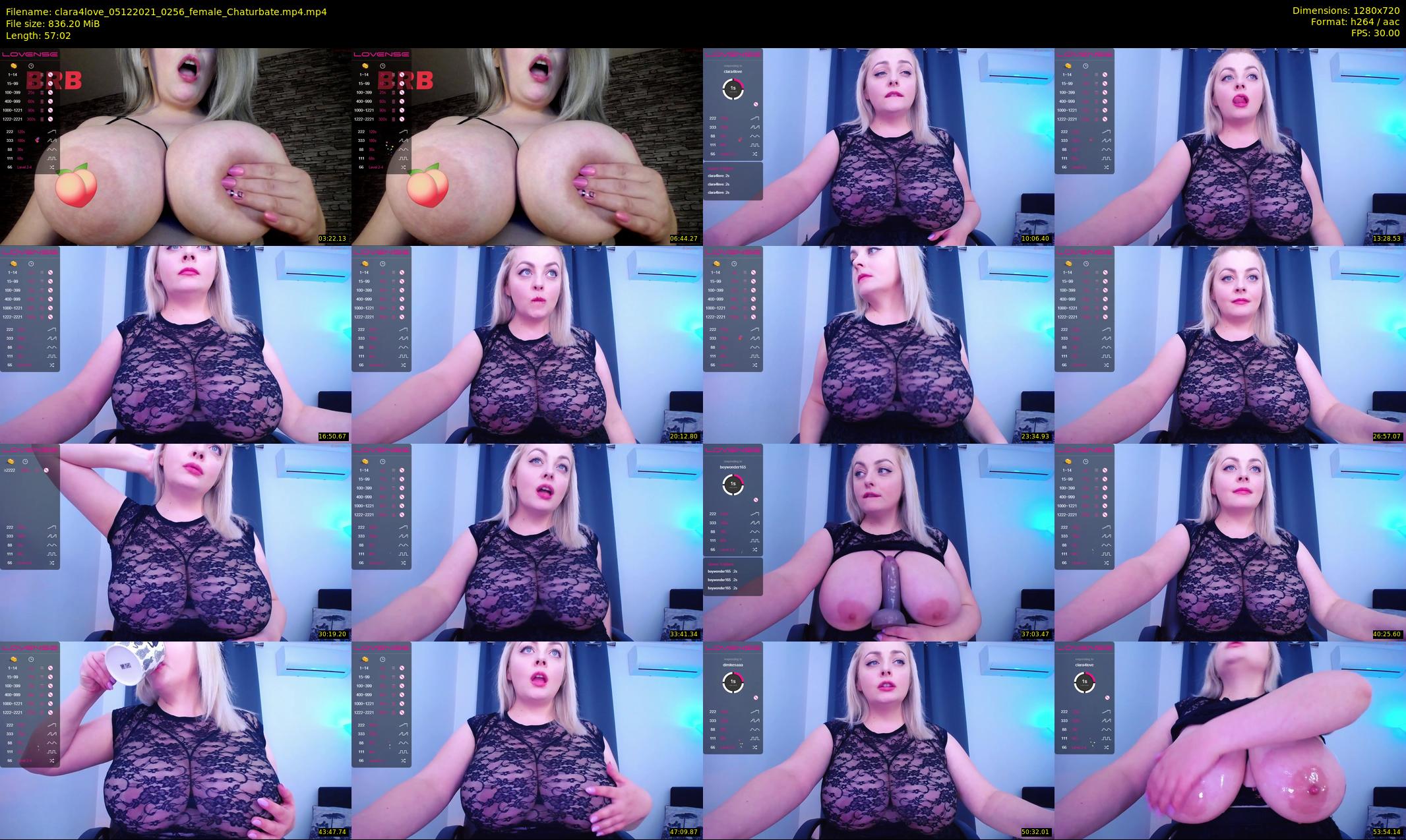 clara4love — 58 minute Chaturbate female cam show recording, 720p, Dec 5, 2021