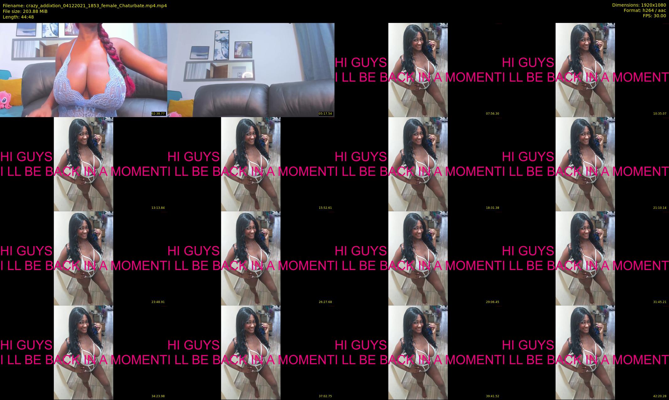 crazy_addixtion — 45 minute Chaturbate female cam show recording, 1080p, Dec 4, 2021