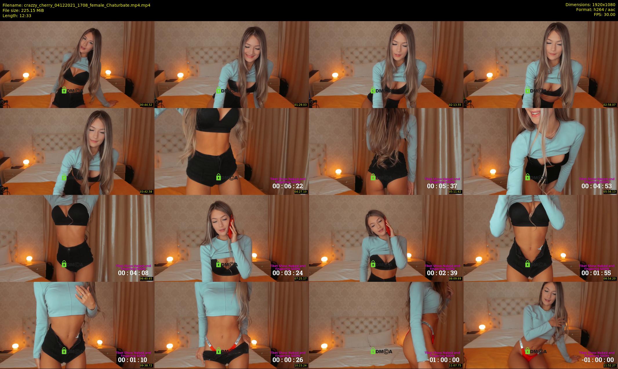 crazzy_cherry — 13 minute Chaturbate female cam show recording, 1080p, Dec 4, 2021