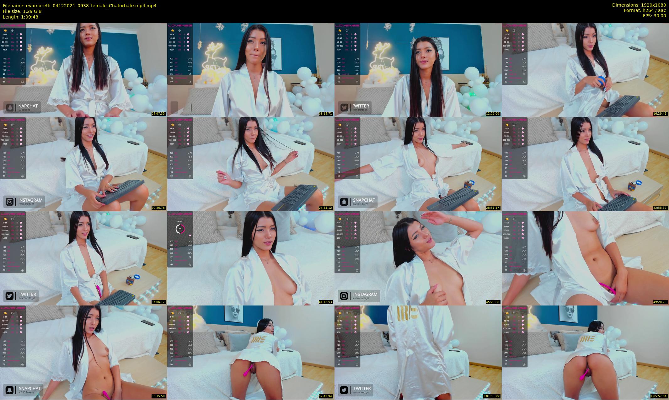 evamoretti — 70 minute Chaturbate female cam show recording, 1080p, Dec 4, 2021