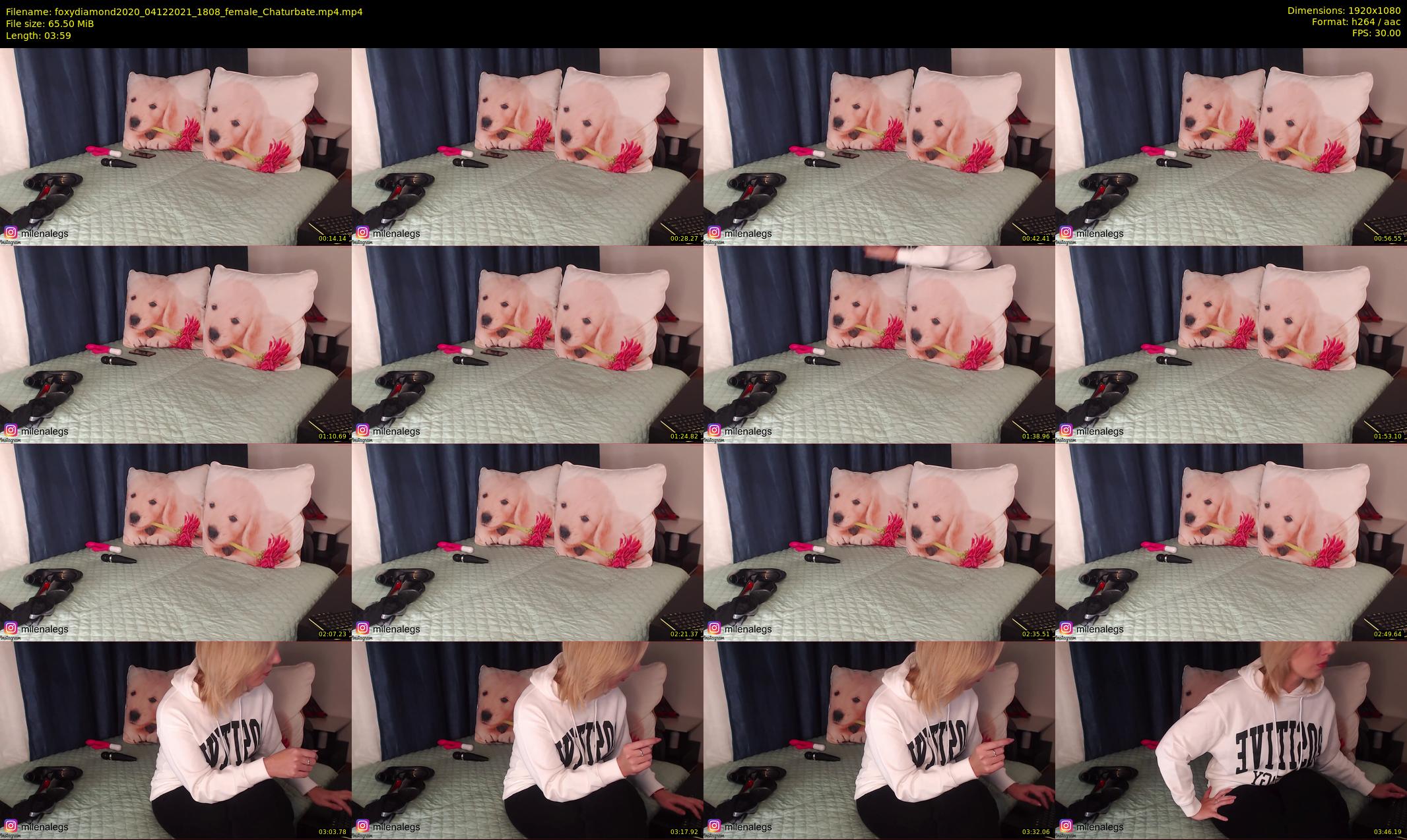 foxydiamond2020 — 4 minute Chaturbate female cam show recording, 1080p, Dec 4, 2021