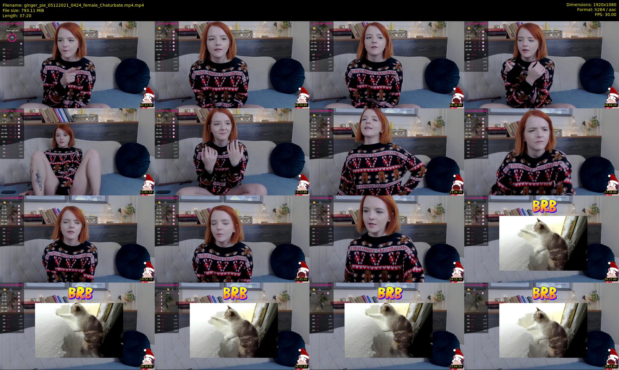 ginger_pie — 38 minute Chaturbate female cam show recording, 1080p, Dec 5, 2021