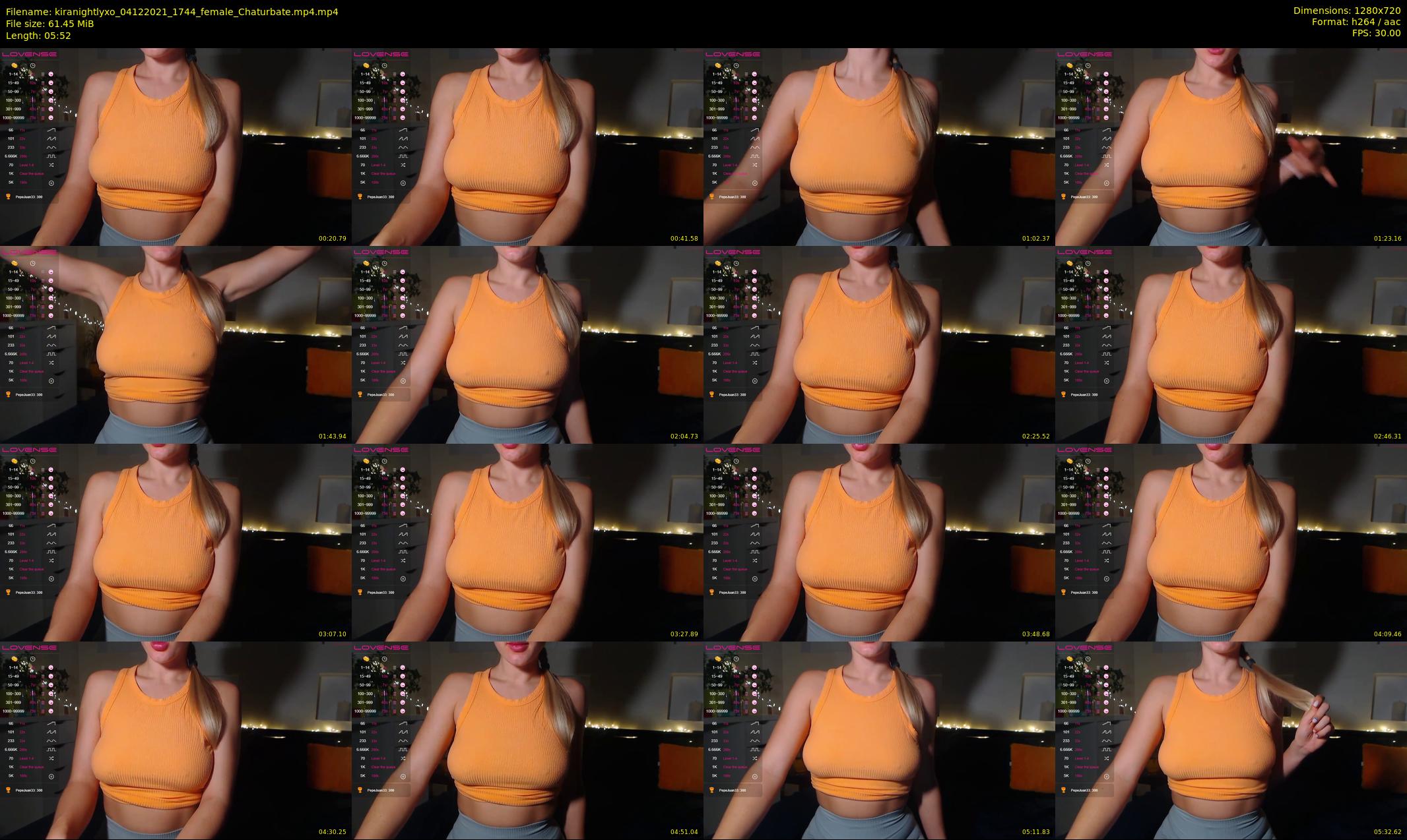 kiranightlyxo — 6 minute Chaturbate female cam show recording, 720p, Dec 4, 2021