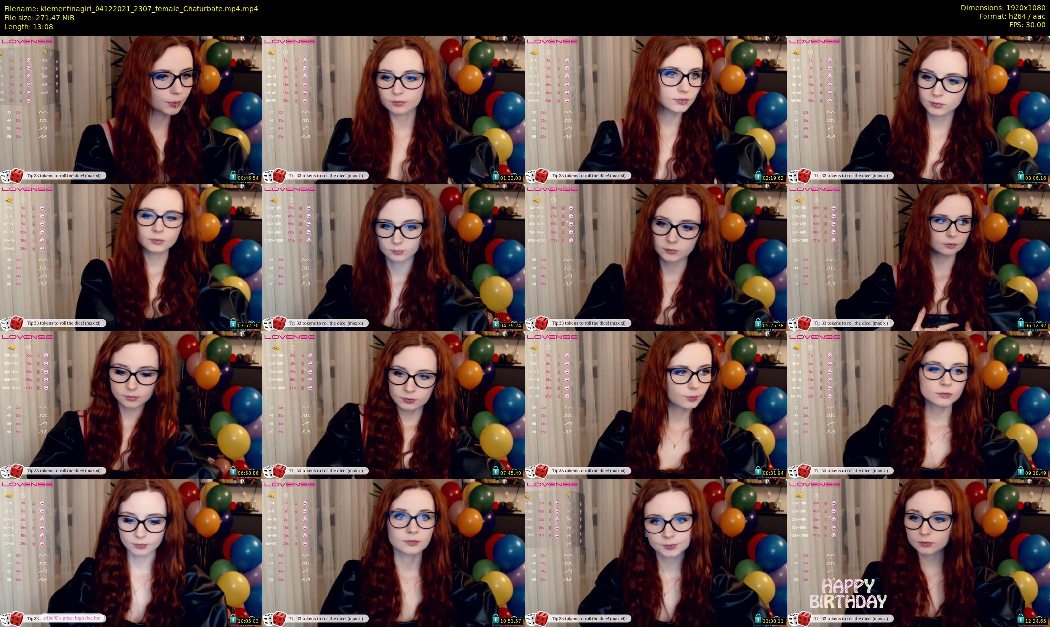 klementinagirl — 14 minute Chaturbate female cam show recording, 1080p, Dec 4, 2021