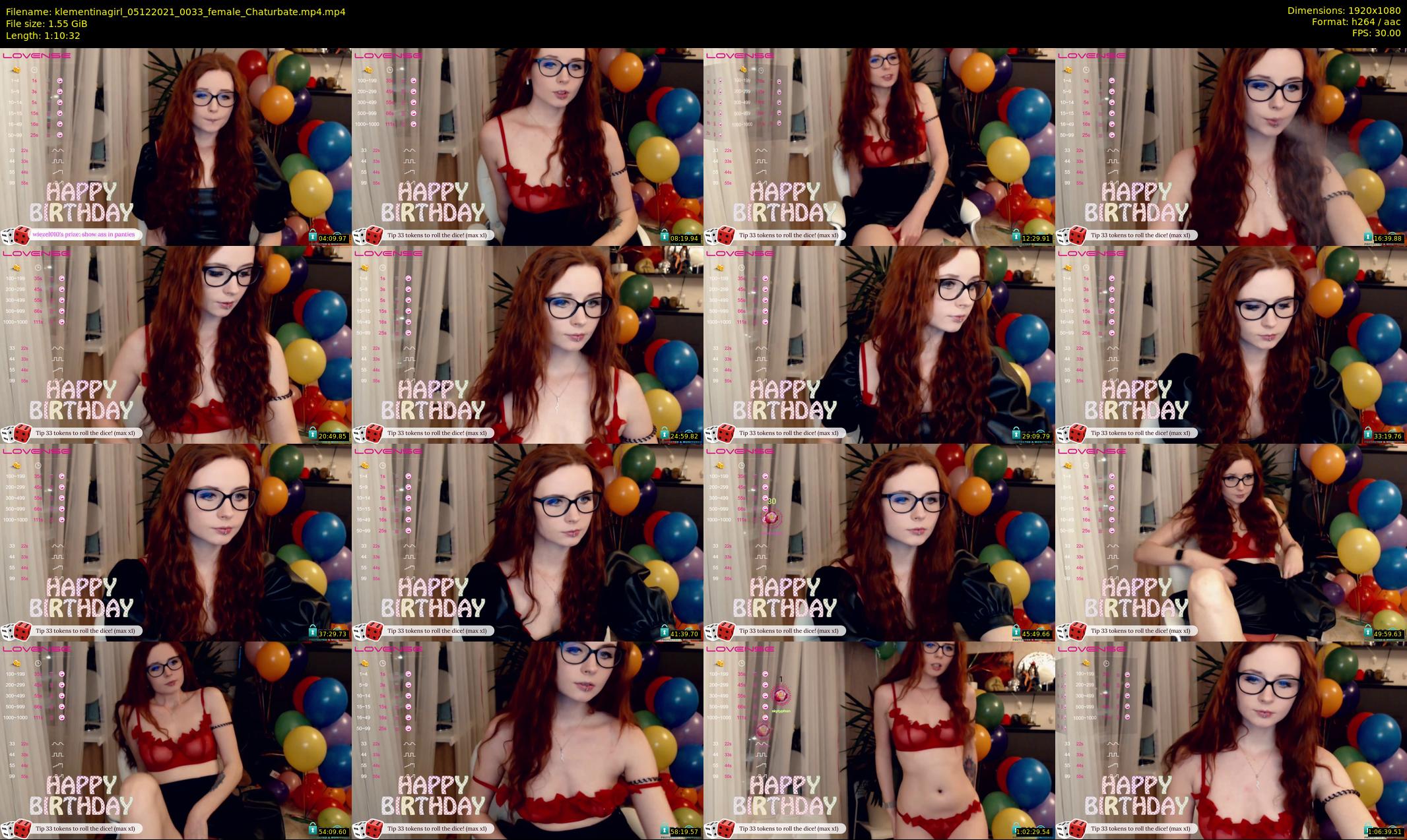 klementinagirl — 71 minute Chaturbate female cam show recording, 1080p, Dec 5, 2021