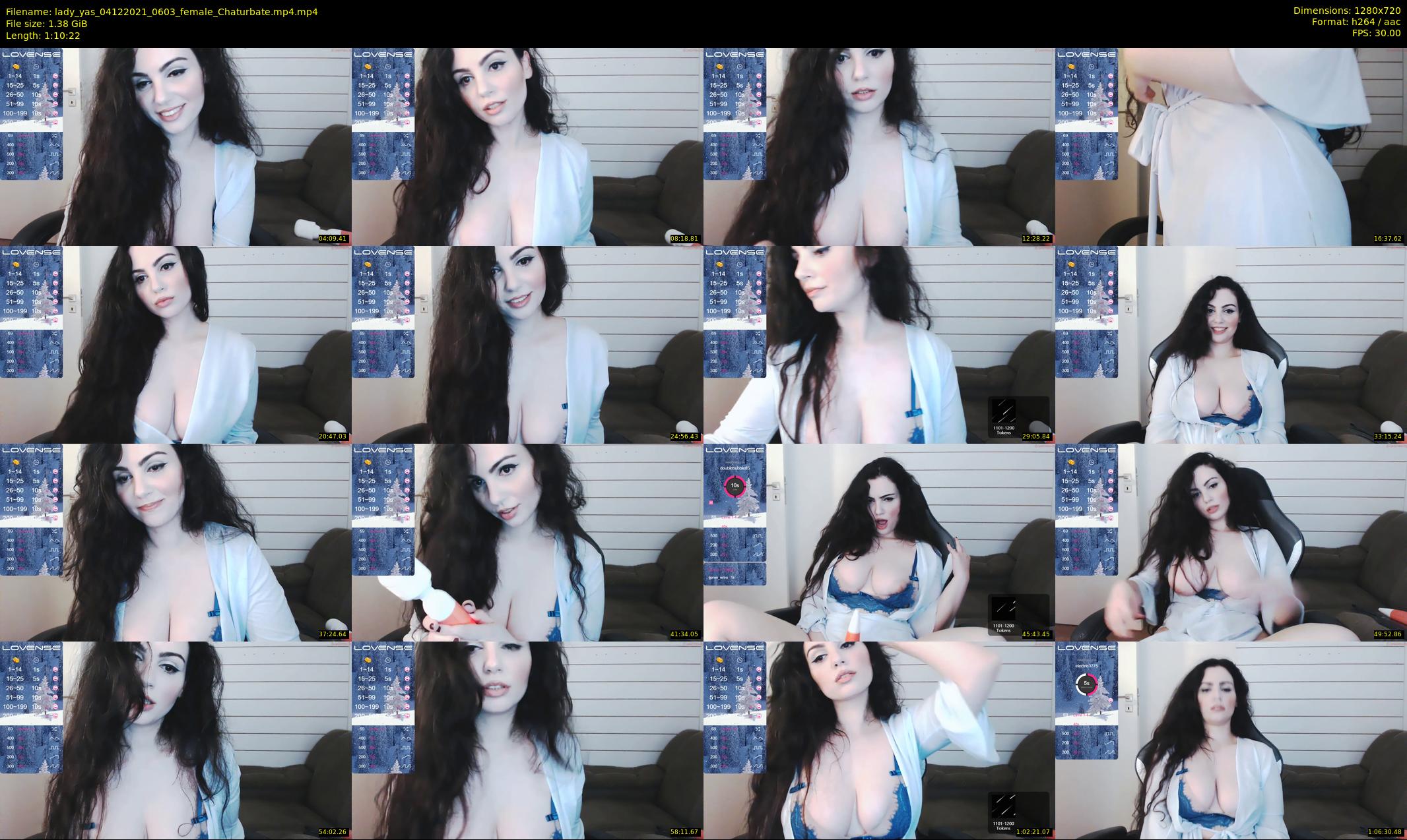 lady_yas — 71 minute Chaturbate female cam show recording, 720p, Dec 4, 2021