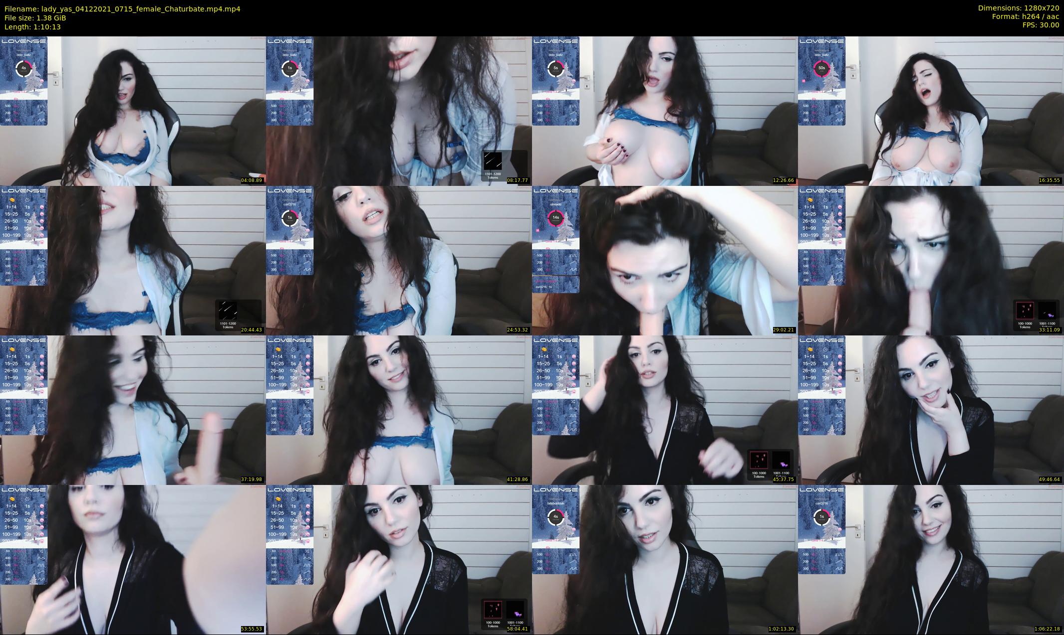 lady_yas — 71 minute Chaturbate female cam show recording, 720p, Dec 4, 2021