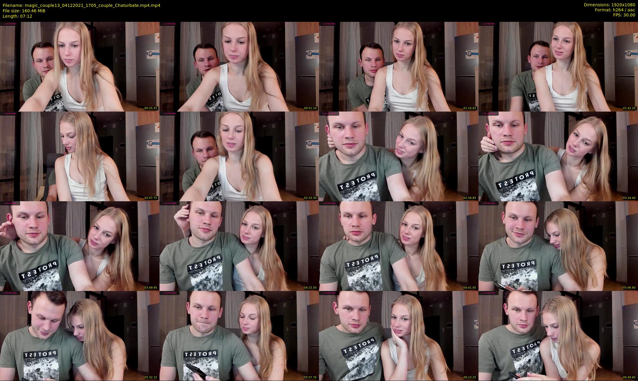 magic_couple13 — 8 minute Chaturbate couple cam show recording, 1080p, Dec 4, 2021
