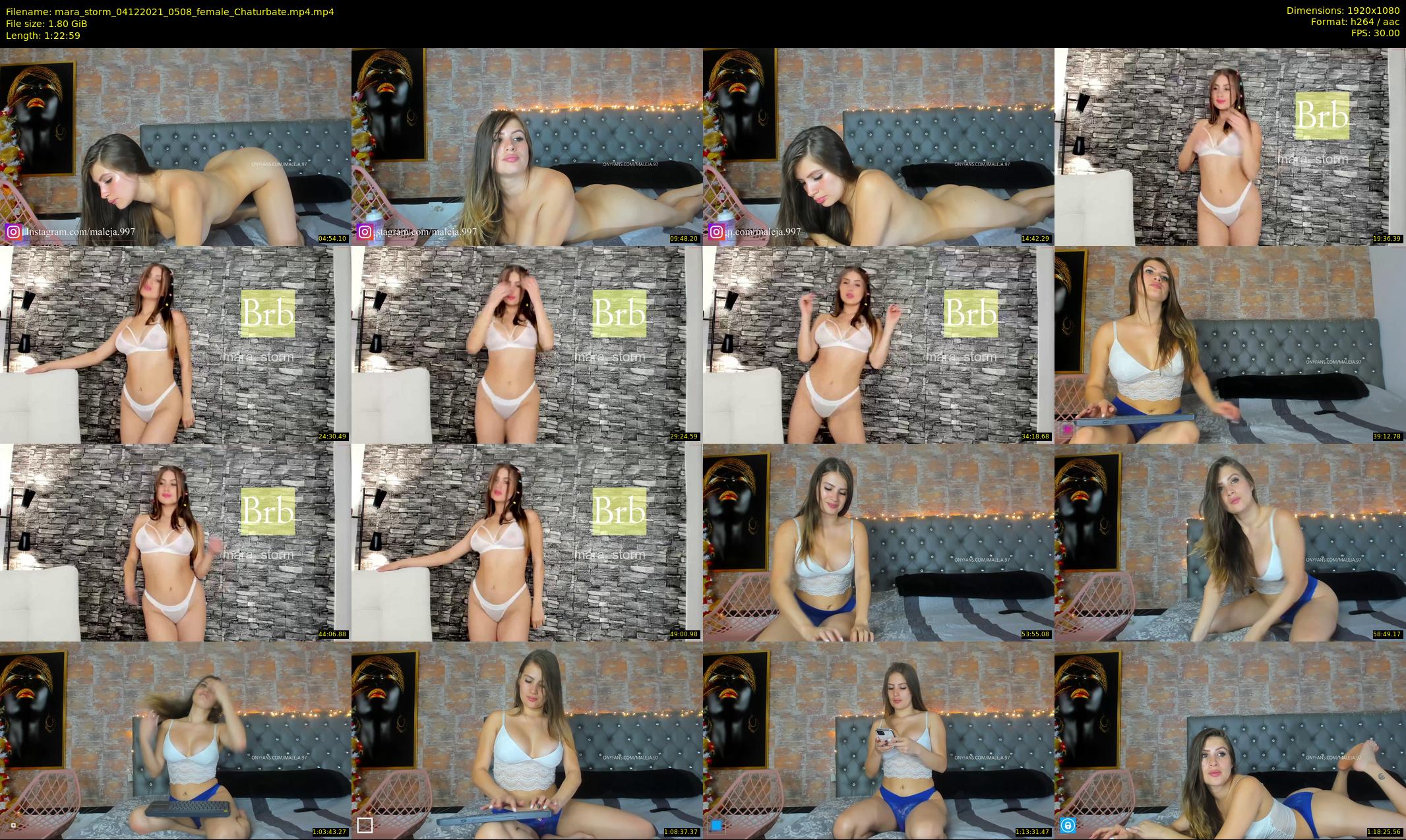mara_storm — 83 minute Chaturbate female cam show recording, 1080p, Dec 4, 2021