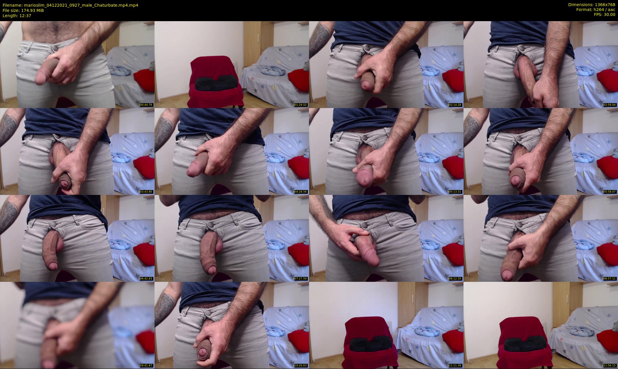 marioslim — 13 minute Chaturbate male cam show recording, 720p, Dec 4, 2021