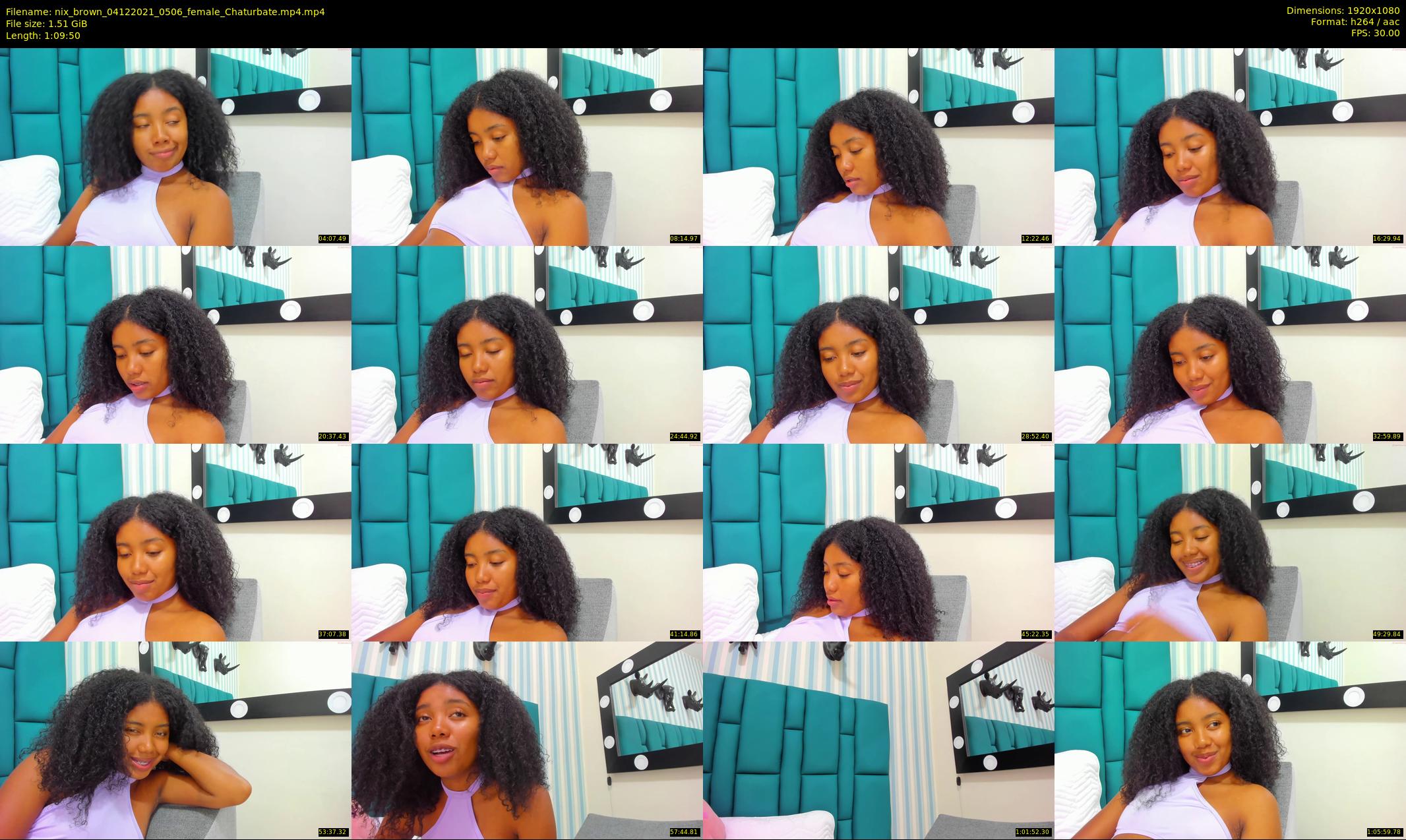 nix_brown — 70 minute Chaturbate female cam show recording, 1080p, Dec 4, 2021