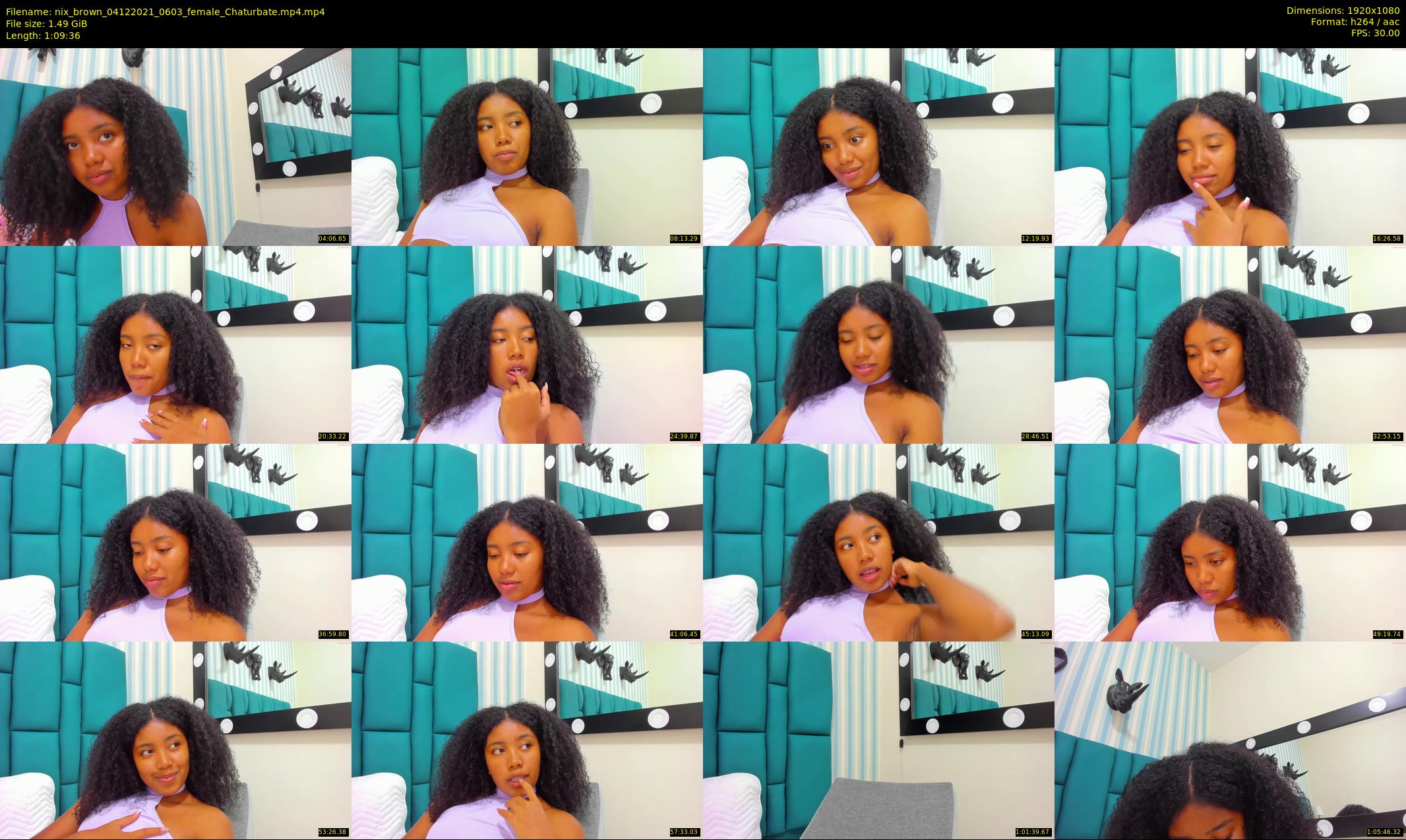 nix_brown — 70 minute Chaturbate female cam show recording, 1080p, Dec 4, 2021
