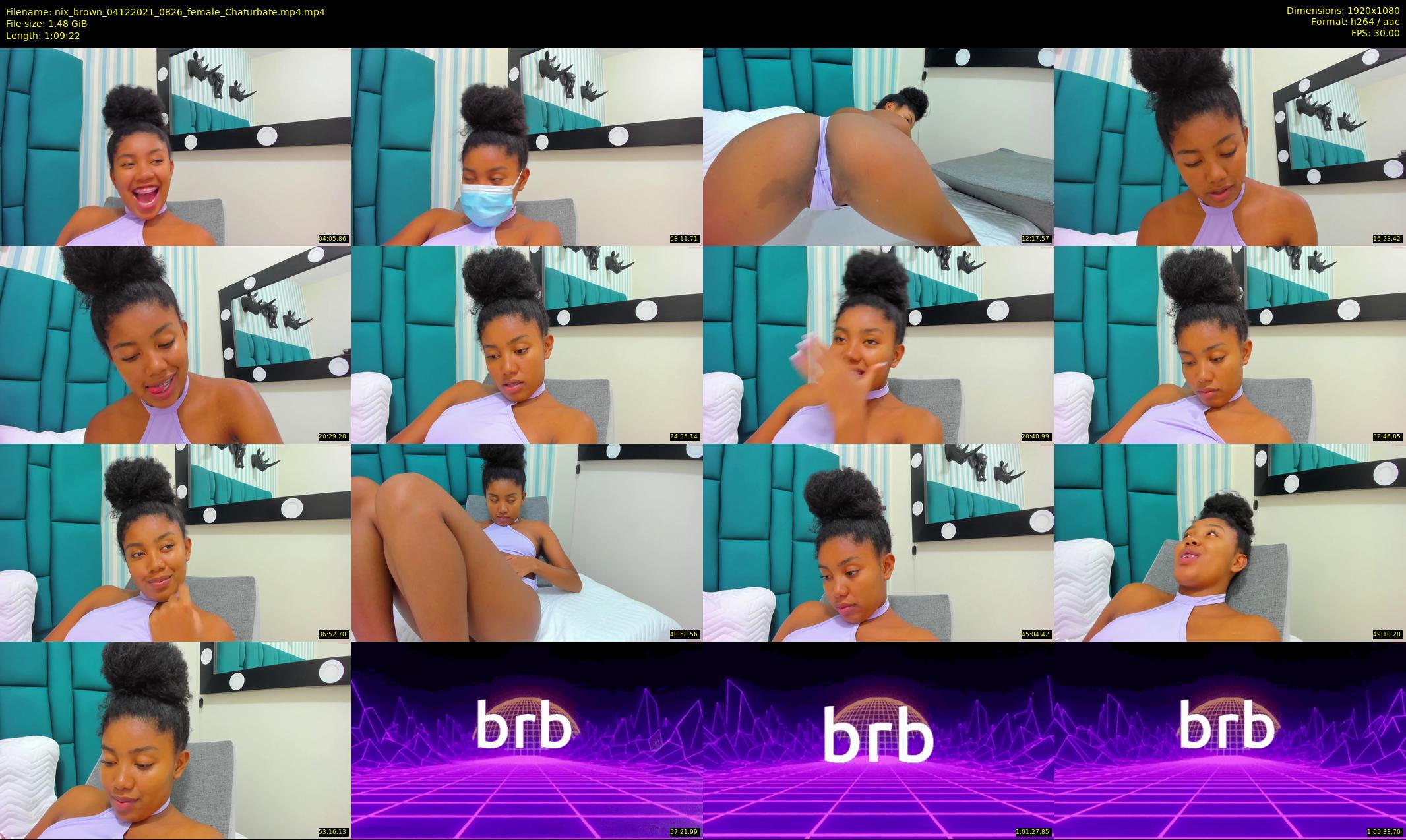 nix_brown — 70 minute Chaturbate female cam show recording, 1080p, Dec 4, 2021