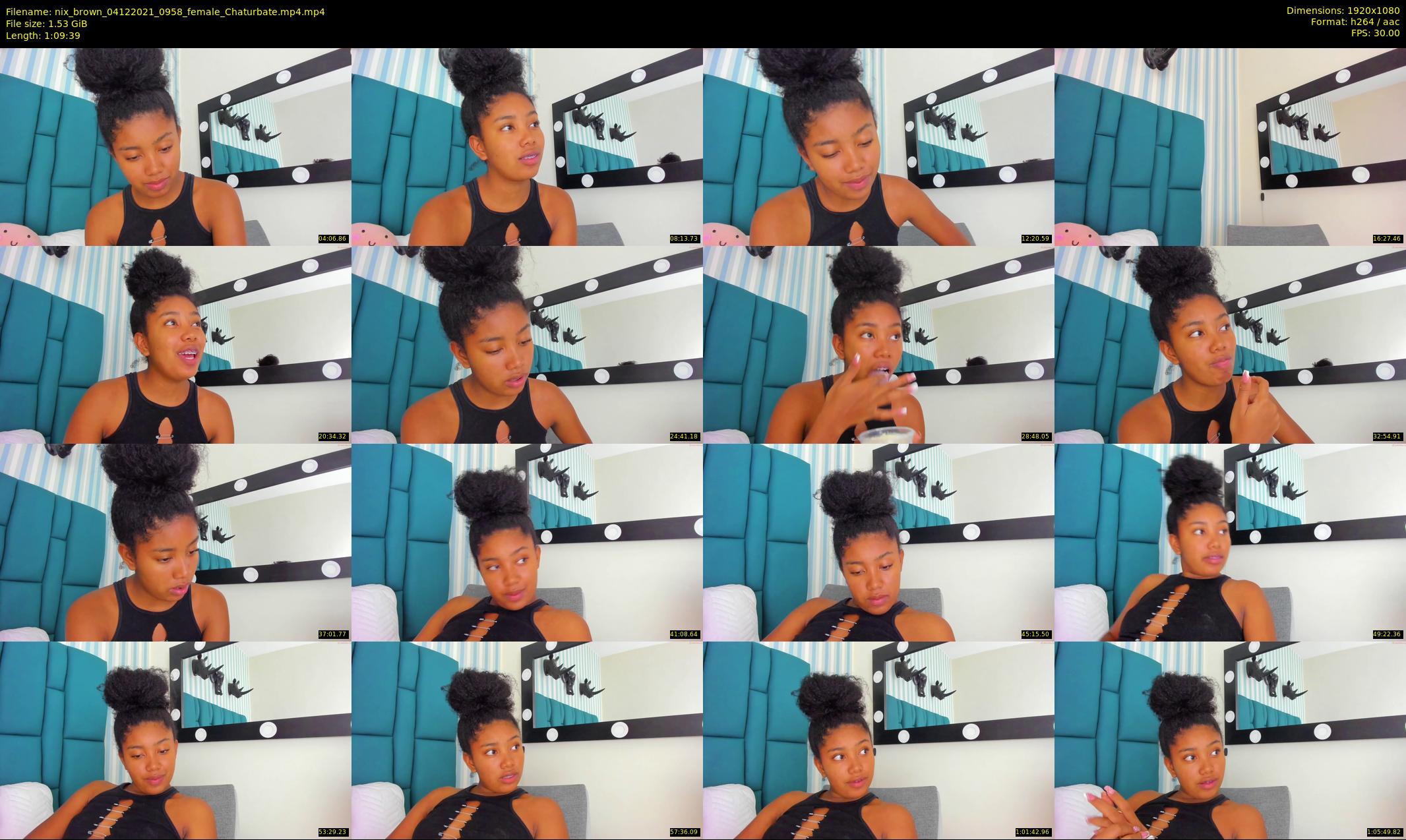 nix_brown — 70 minute Chaturbate female cam show recording, 1080p, Dec 4, 2021
