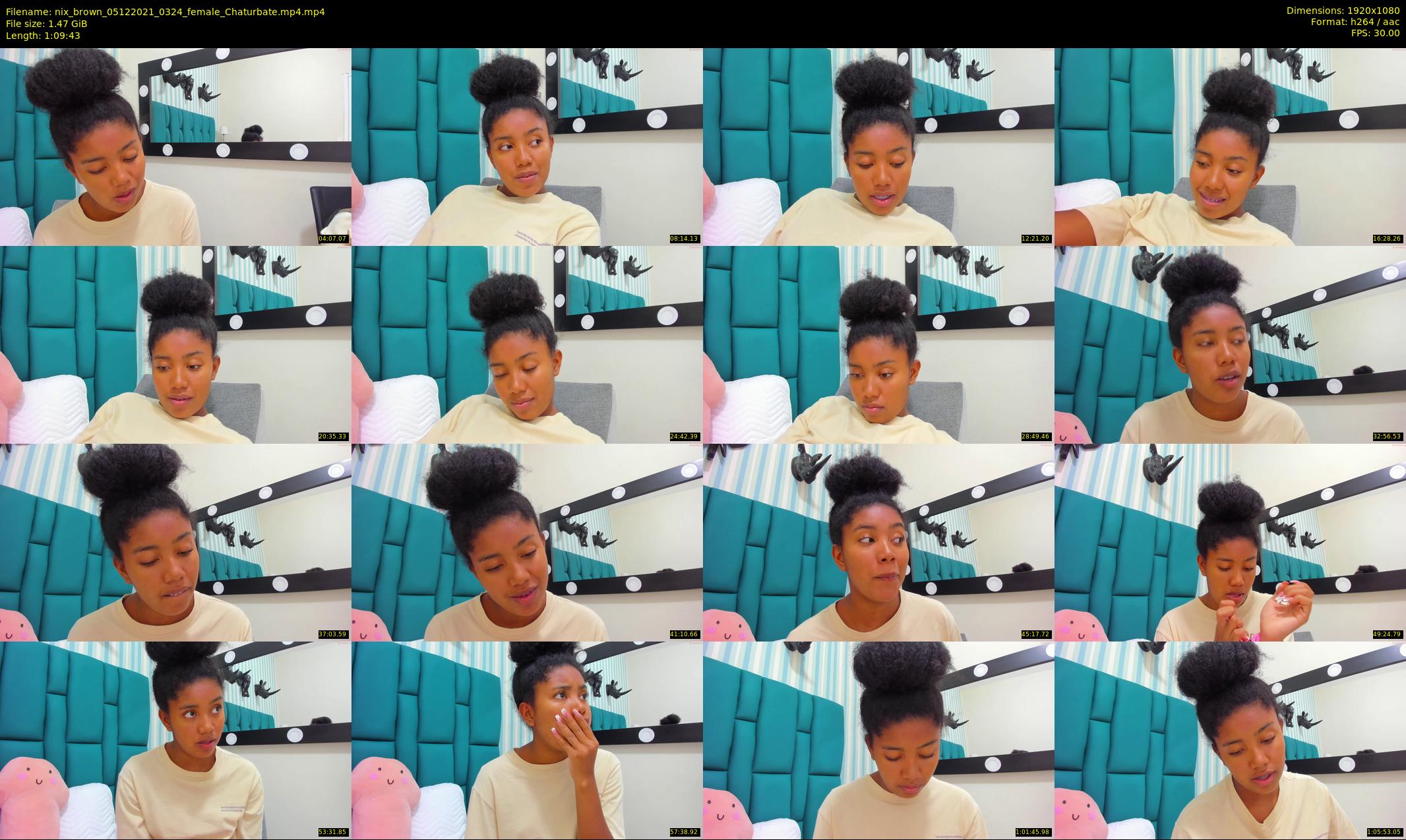 nix_brown — 70 minute Chaturbate female cam show recording, 1080p, Dec 5, 2021