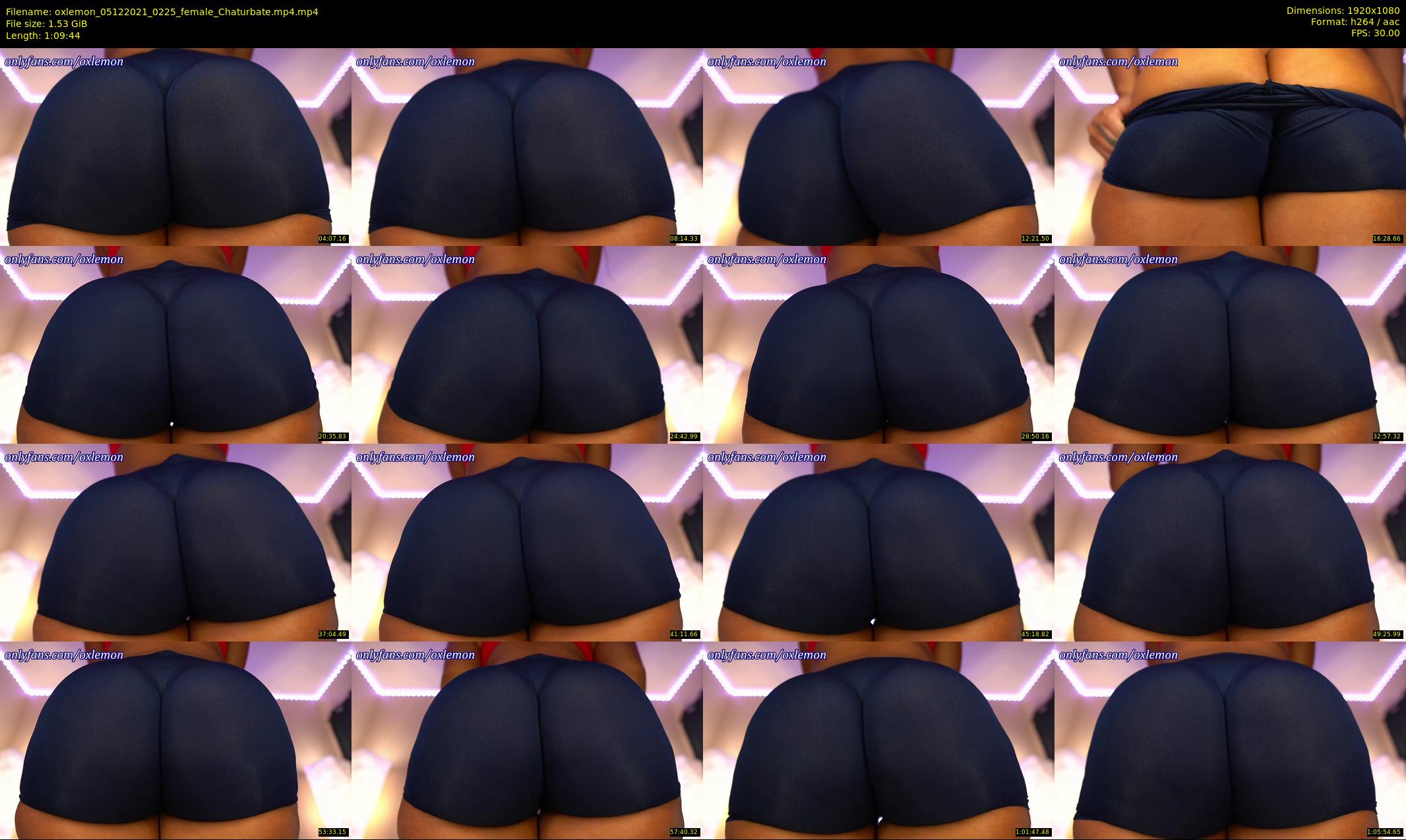 oxlemon — 70 minute Chaturbate female cam show recording, 1080p, Dec 5, 2021
