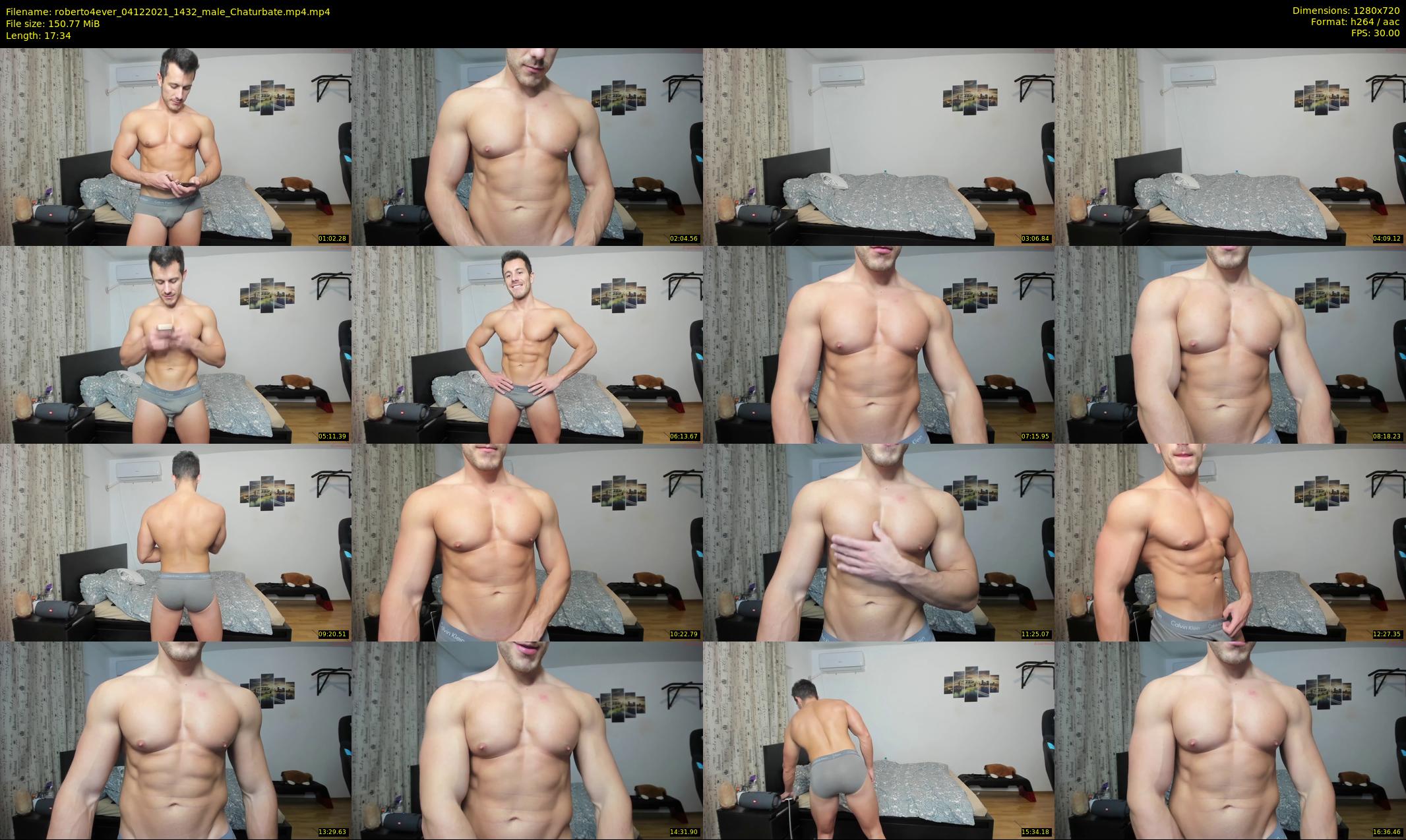 roberto4ever — 18 minute Chaturbate male cam show recording, 720p, Dec 4, 2021