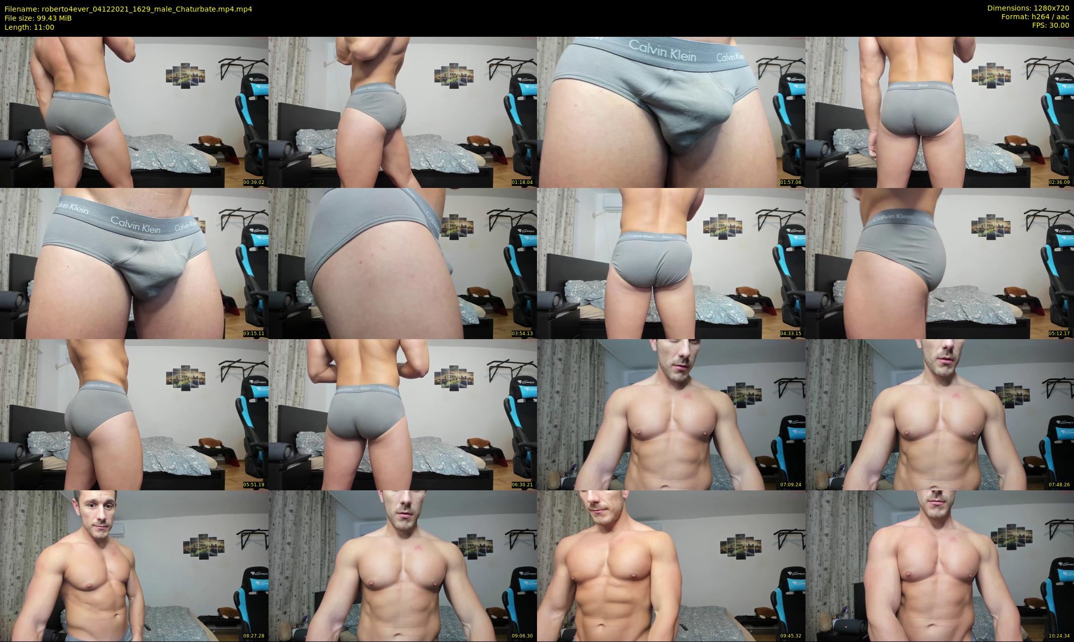 roberto4ever — 11 minute Chaturbate male cam show recording, 720p, Dec 4, 2021