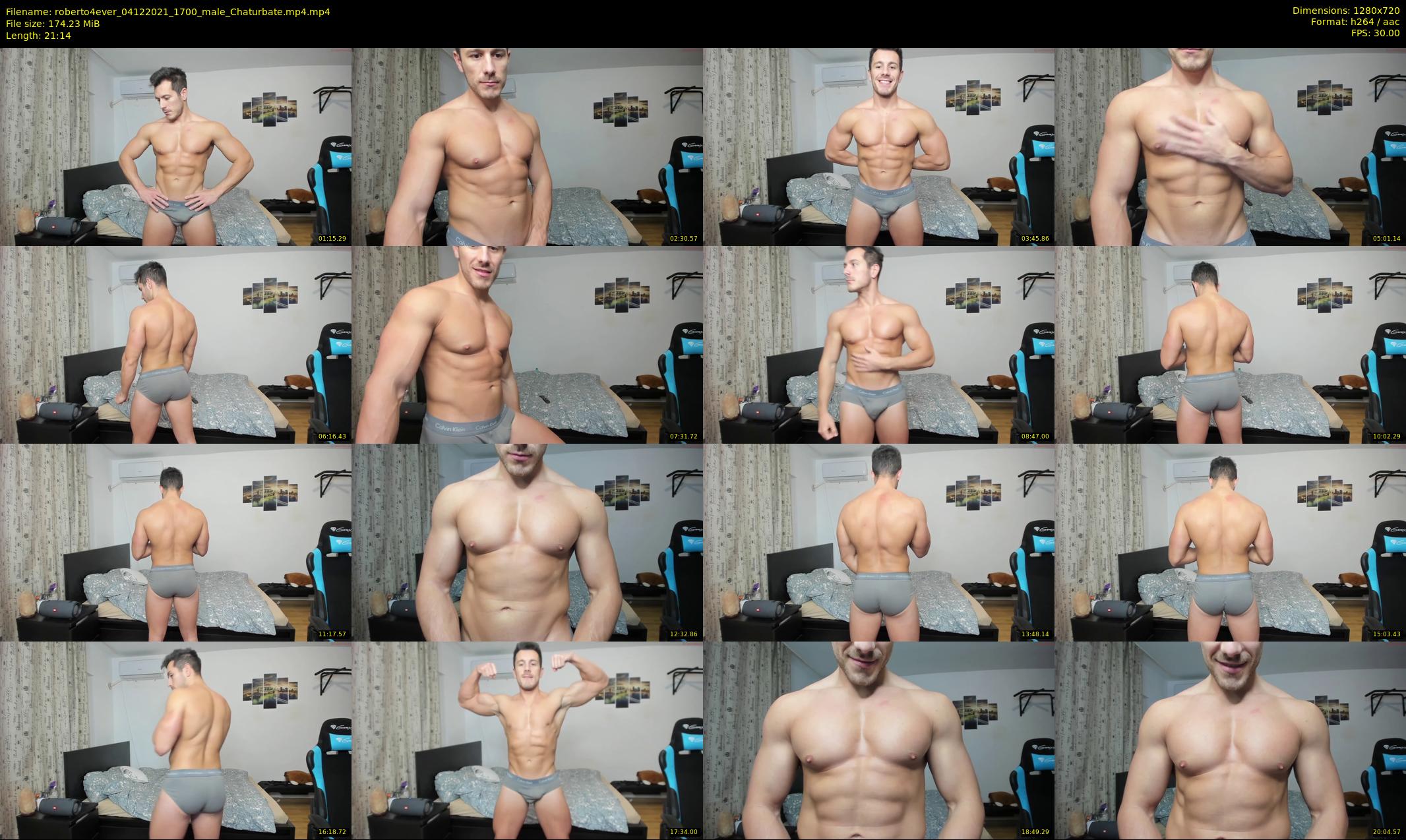 roberto4ever — 22 minute Chaturbate male cam show recording, 720p, Dec 4, 2021