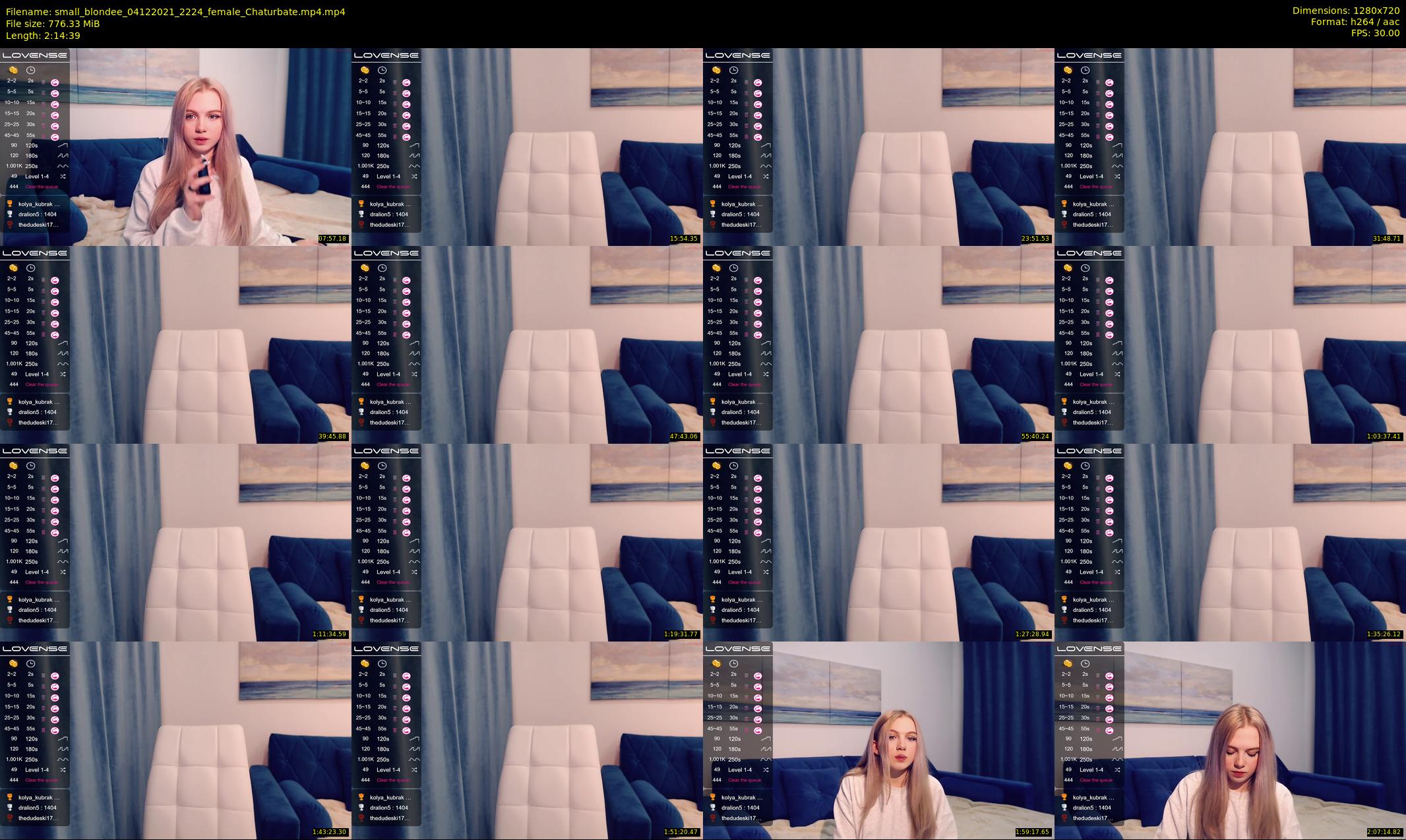 small_blondee — 135 minute Chaturbate female cam show recording, 720p, Dec 4, 2021