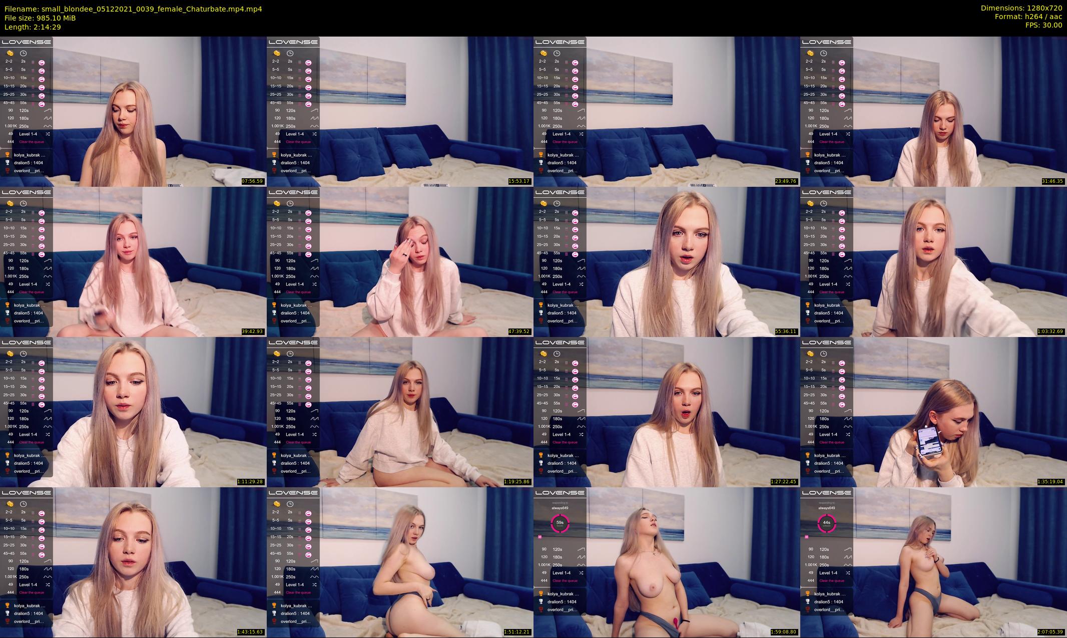 small_blondee — 135 minute Chaturbate female cam show recording, 720p, Dec 5, 2021