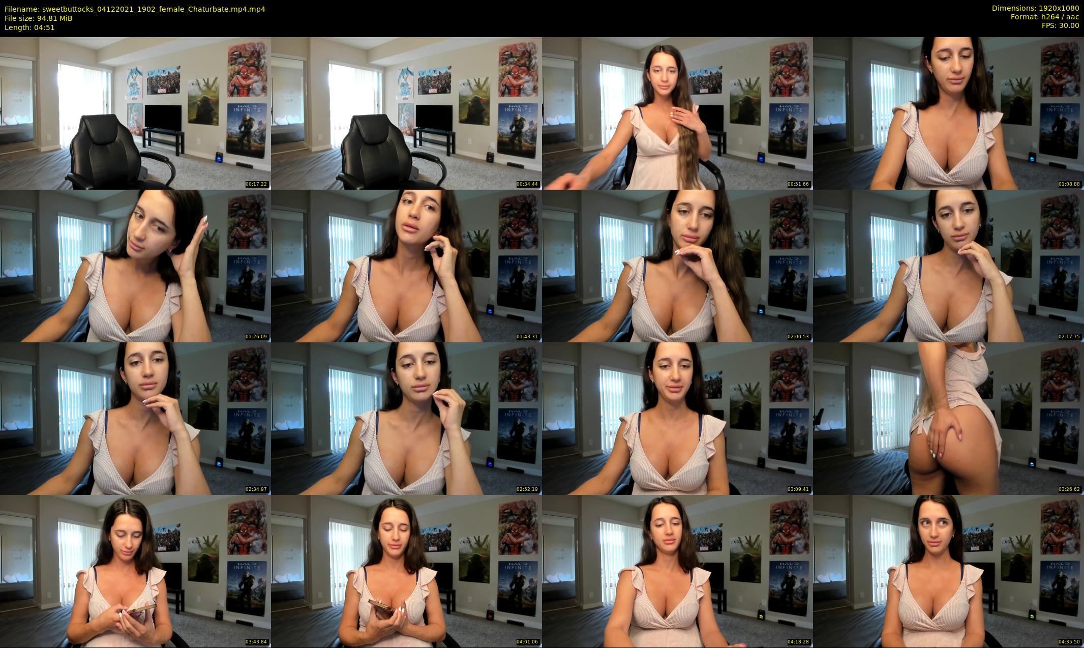 sweetbuttocks — 5 minute Chaturbate female cam show recording, 1080p, Dec 4, 2021