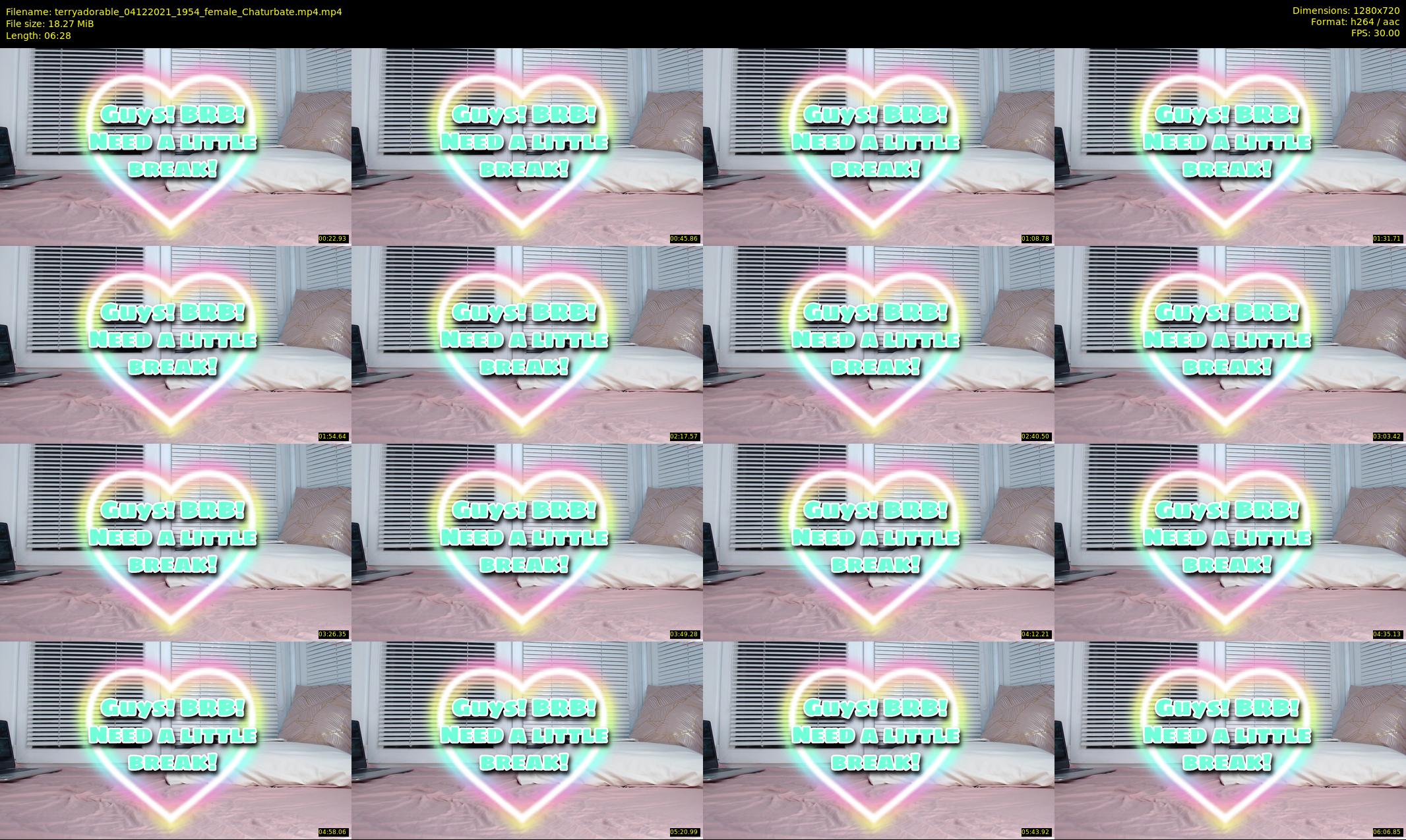 terryadorable — 7 minute Chaturbate female cam show recording, 720p, Dec 4, 2021