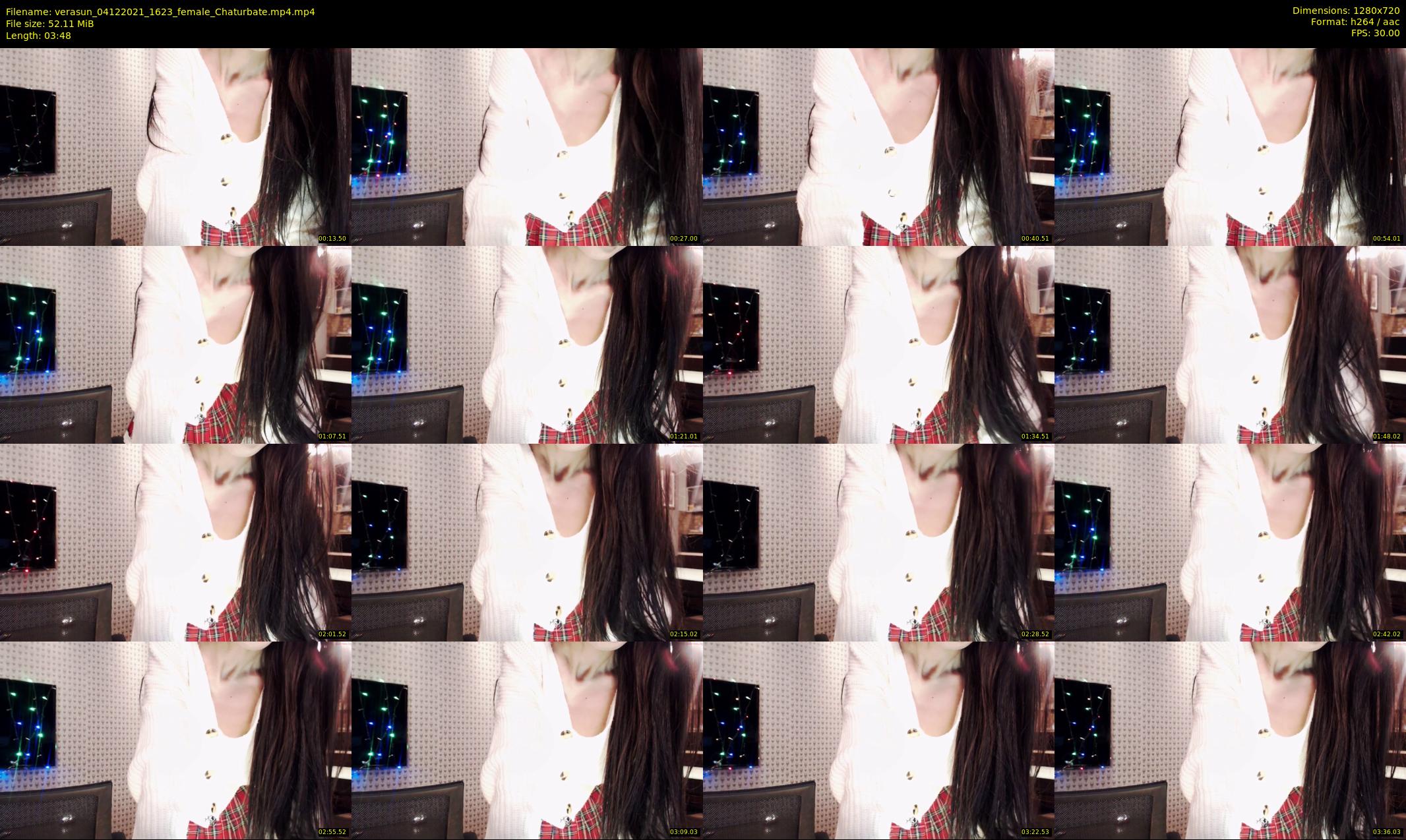 verasun — 4 minute Chaturbate female cam show recording, 720p, Dec 4, 2021